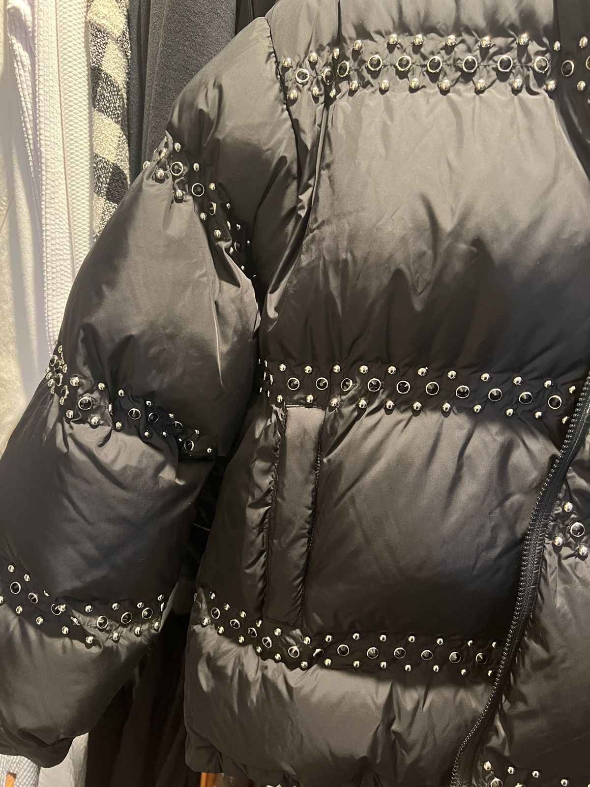 B.B. Simon × Supreme Supreme BB Simon Studded Puffer Jacket
