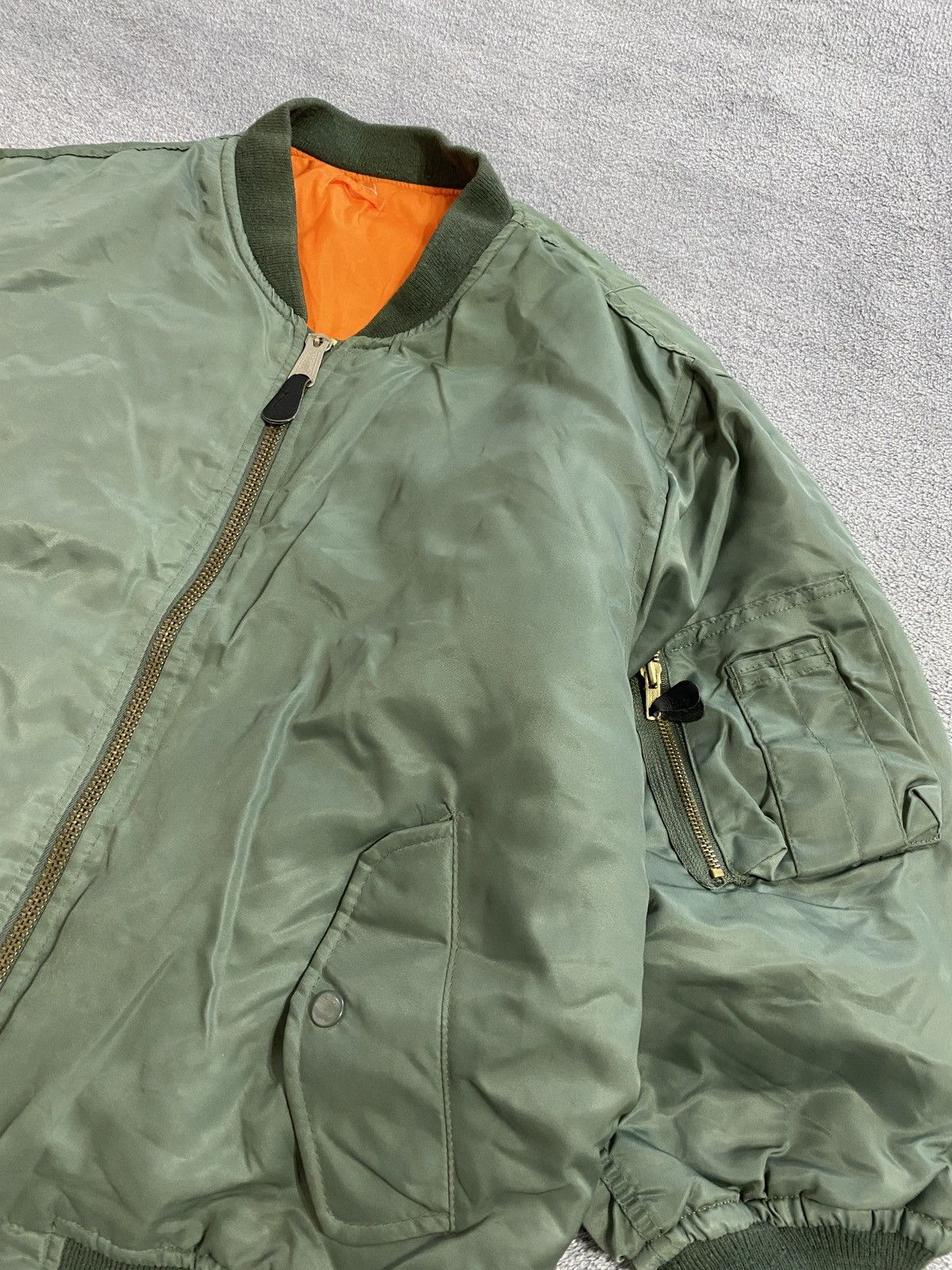 Other Vintage 90s Reversible bomber MA1 Military jacket Flayers Size US M / EU 48-50 / 2 - 10 Thumbnail