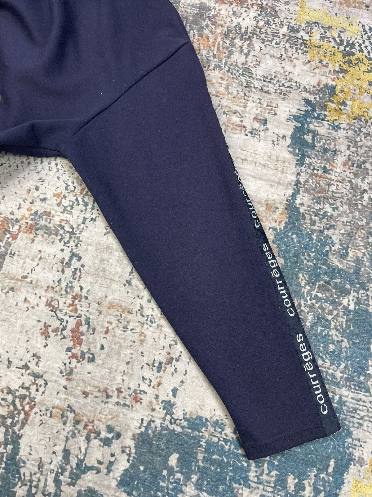 Courreges Courreges Zip Up Side Tape Pull Over Hoodies Size M / US 6-8 / IT 42-44 - 6 Thumbnail