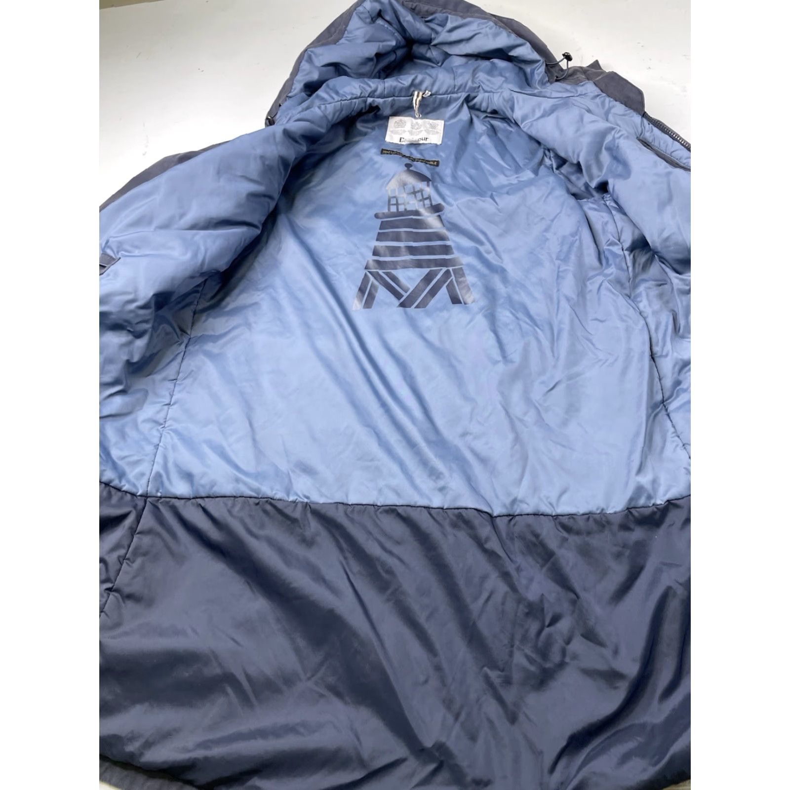 Barbour VINTAGE Barbour Jacket Blue Women Barbour Hauxley Parka Coat Insulated Waterproof Windproof All Seasons Full Zip Pockets 6 US 6 Size M / US 6-8 / IT 42-44 - 3 Thumbnail