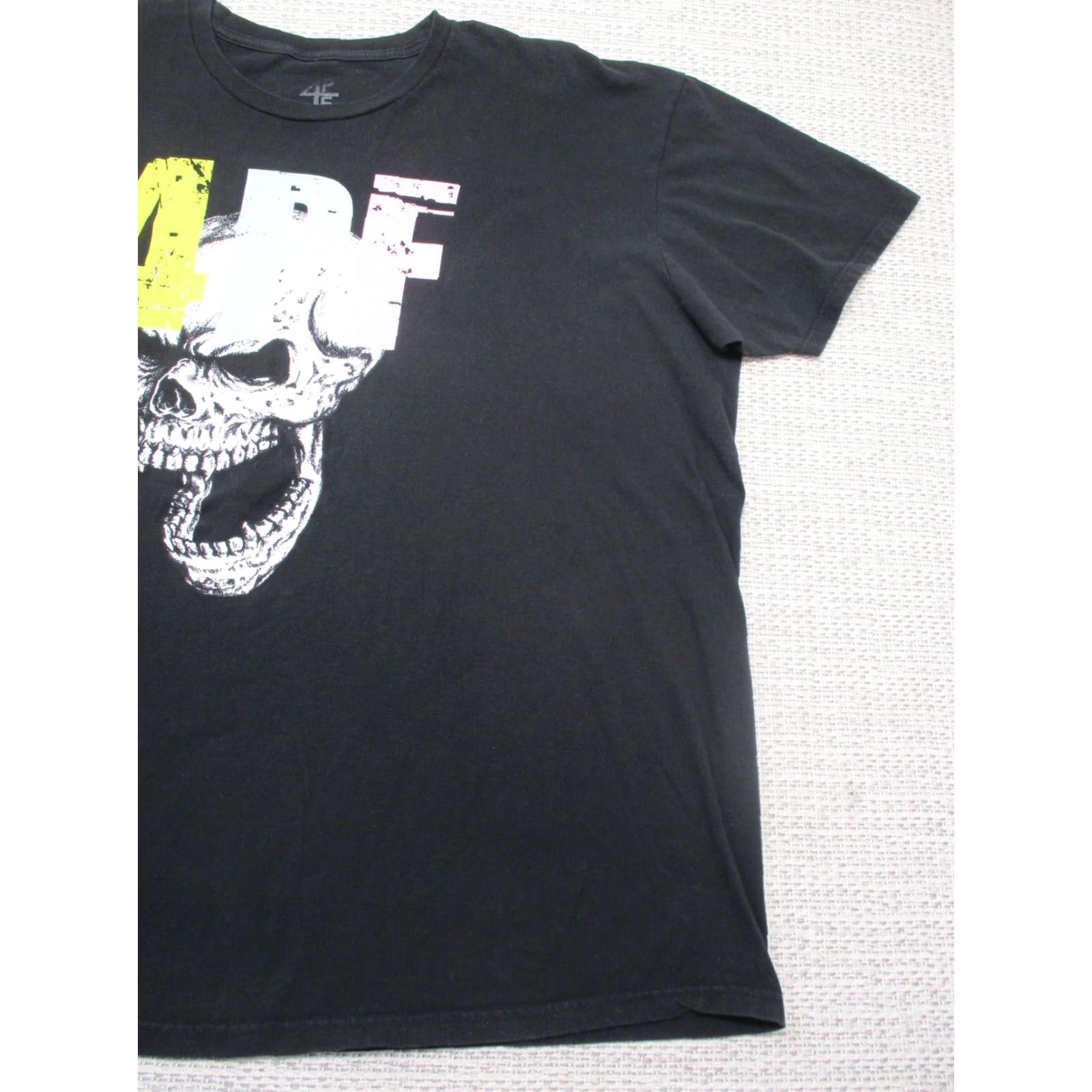 Logo 7 VINTAGE not applicable; 4PF Shirt Mens 3XL Black Short Sleeve Skull Logo Casual Soft Stretch Cotton Size US XXL / EU 58 / 5 - 3 Thumbnail