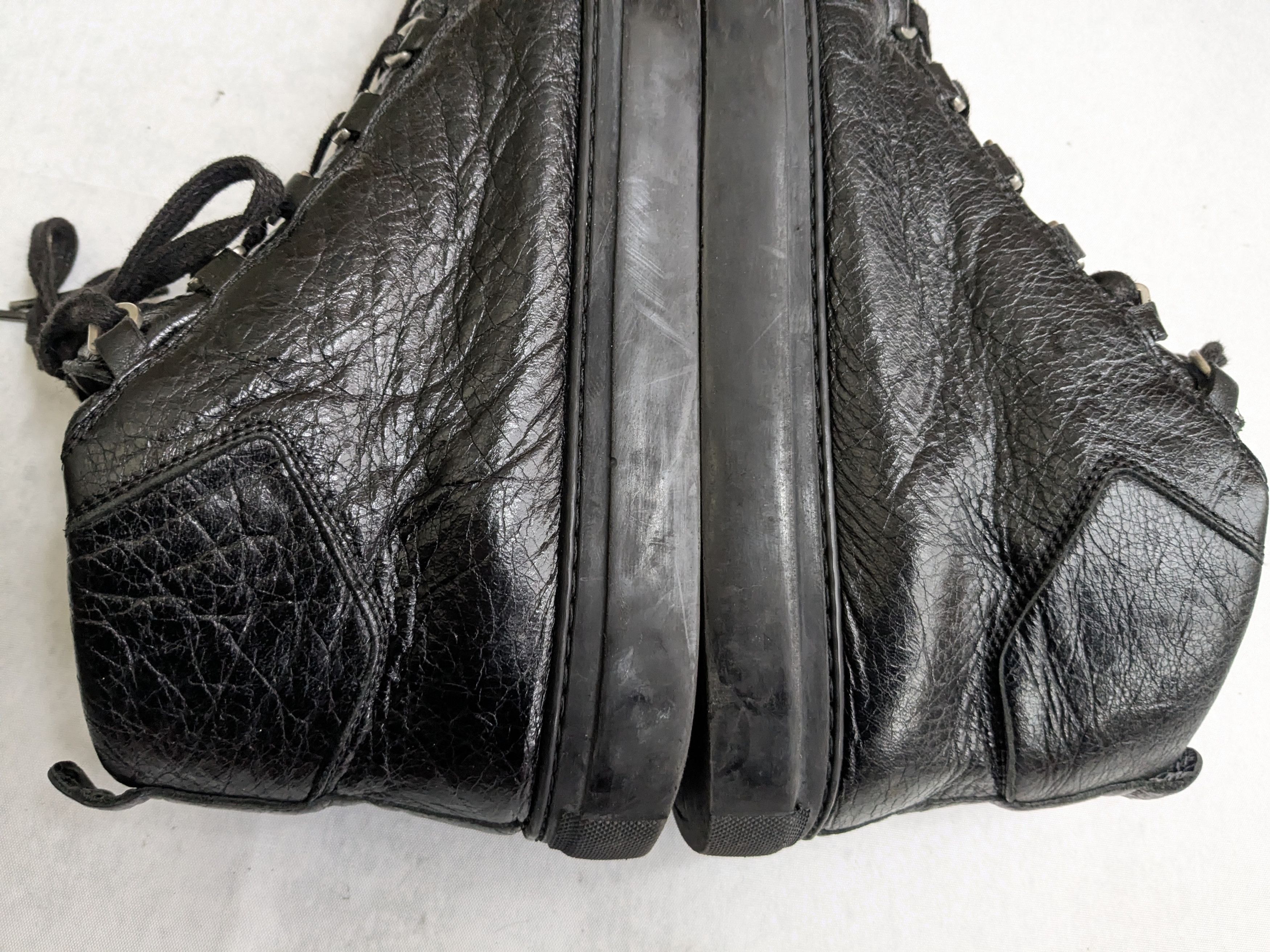 Balenciaga Balenciaga Arena Sneakers Black 11 Leather High Tops Size US 11 / EU 44 - 8 Thumbnail