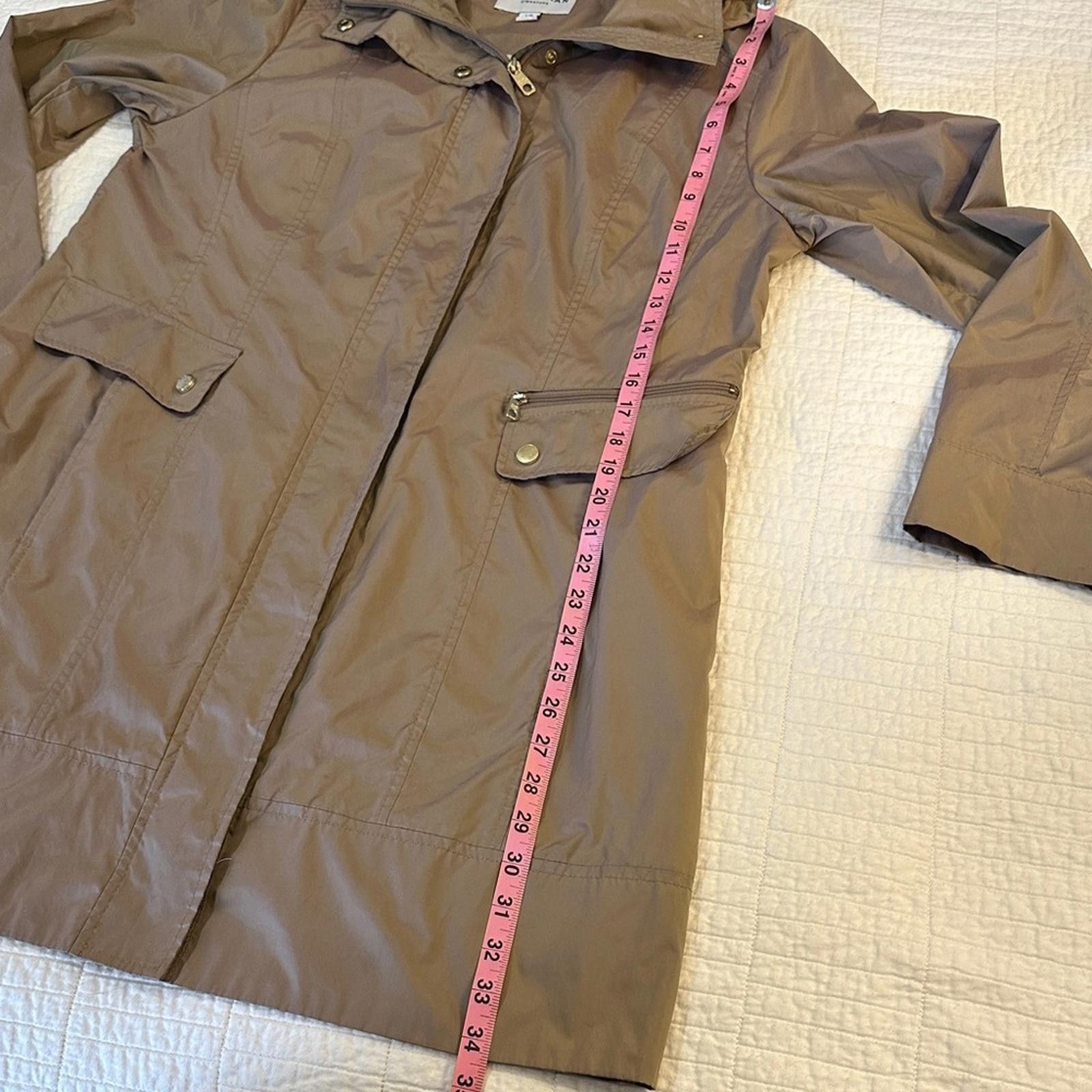 Cole Haan Cole Haan Large Rain Coat Trench Hooded Women's Coat EUC Size L / US 10 / IT 46 - 5 Thumbnail