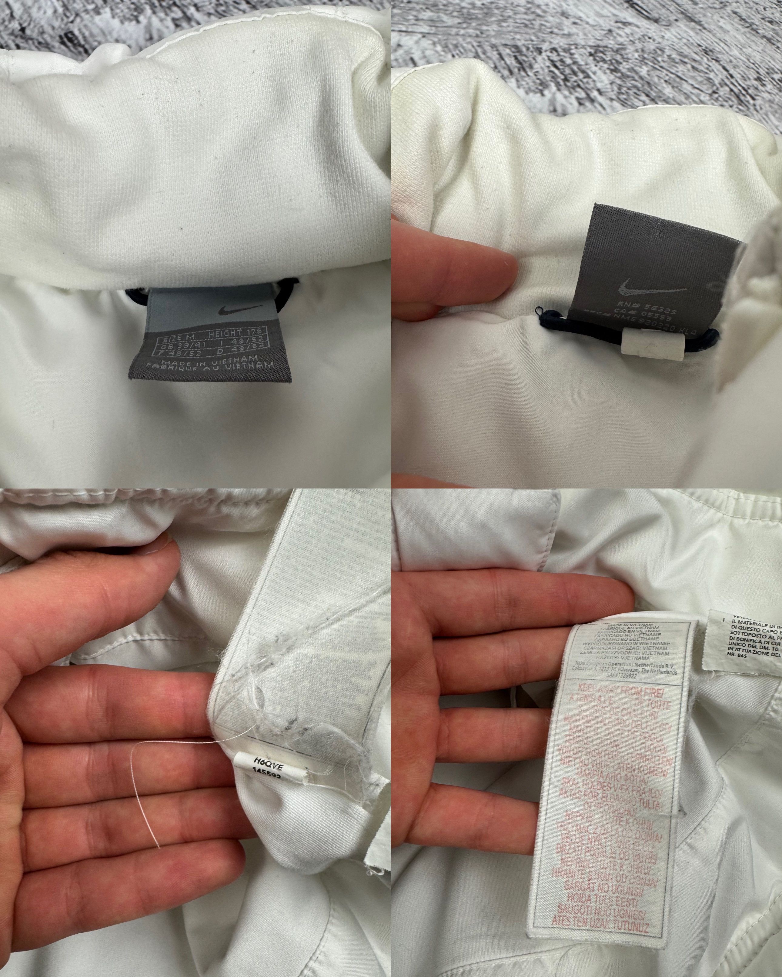 Nike Nike White Warm Wear Full Zip Puffer Down Vest Medium Size US M / EU 48-50 / 2 - 2 Thumbnail