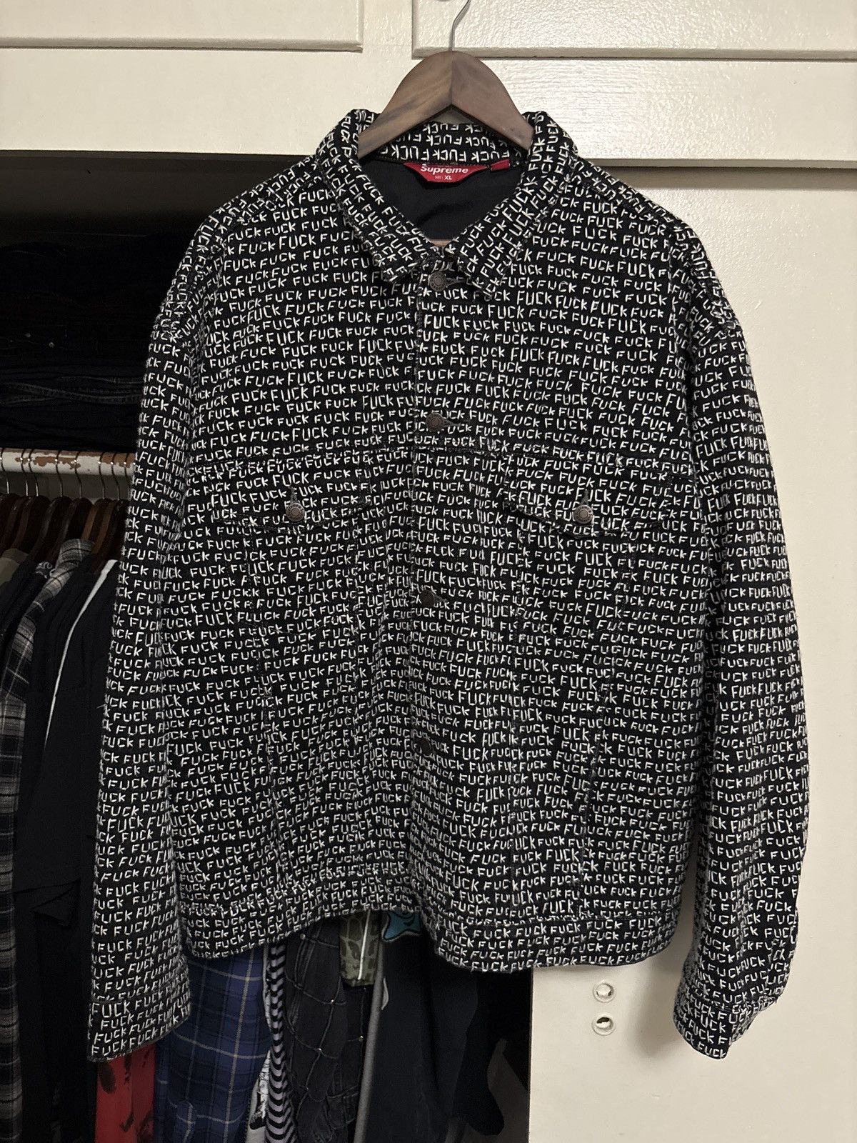 Supreme Supreme fuck stitch denim jacket Size US XL / EU 56 / 4 - 1 Thumbnail