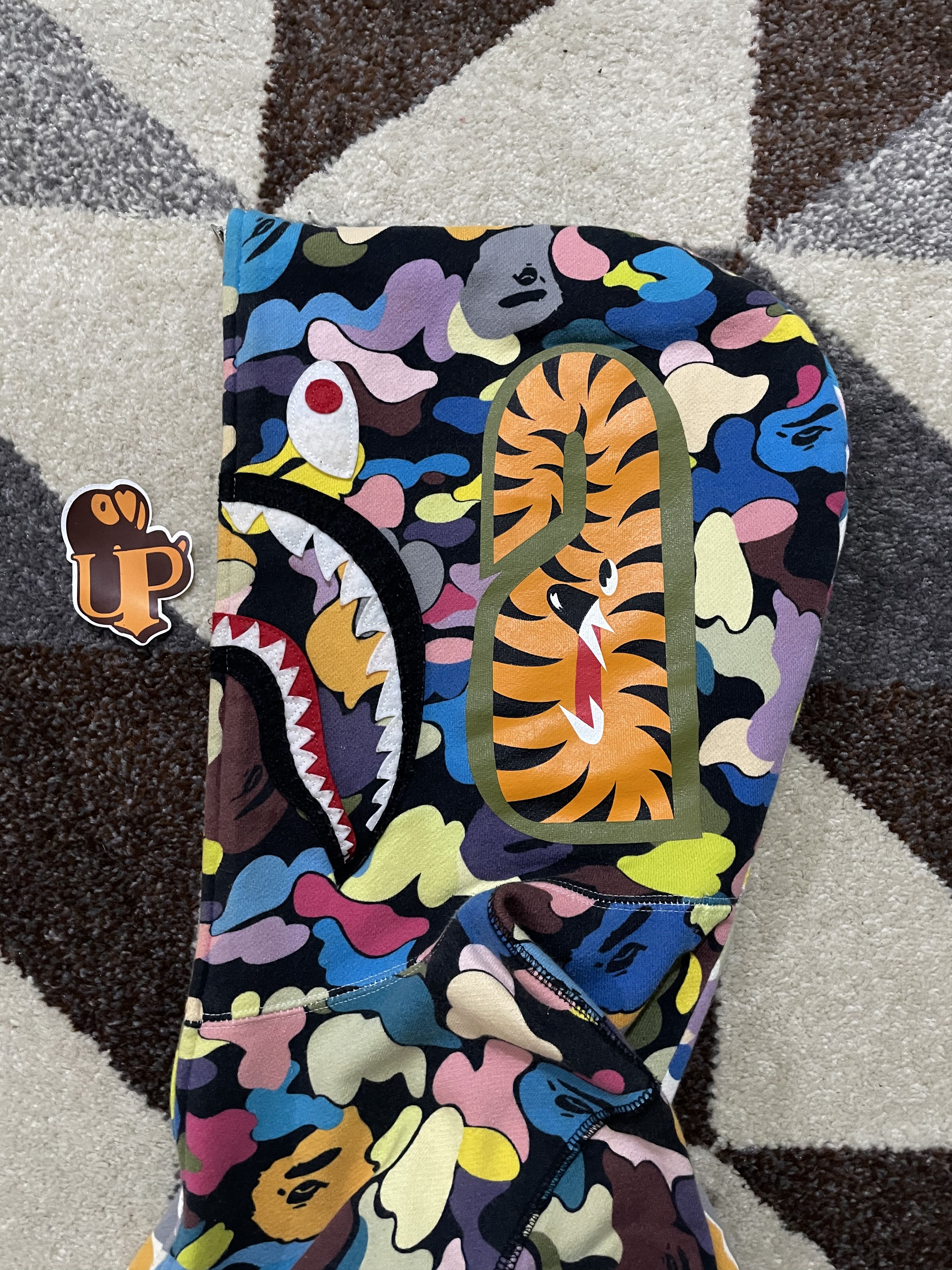Bape Bape Multi Camo Split Shark Fullzip Hoodie Size US M / EU 48-50 / 2 - 4 Thumbnail