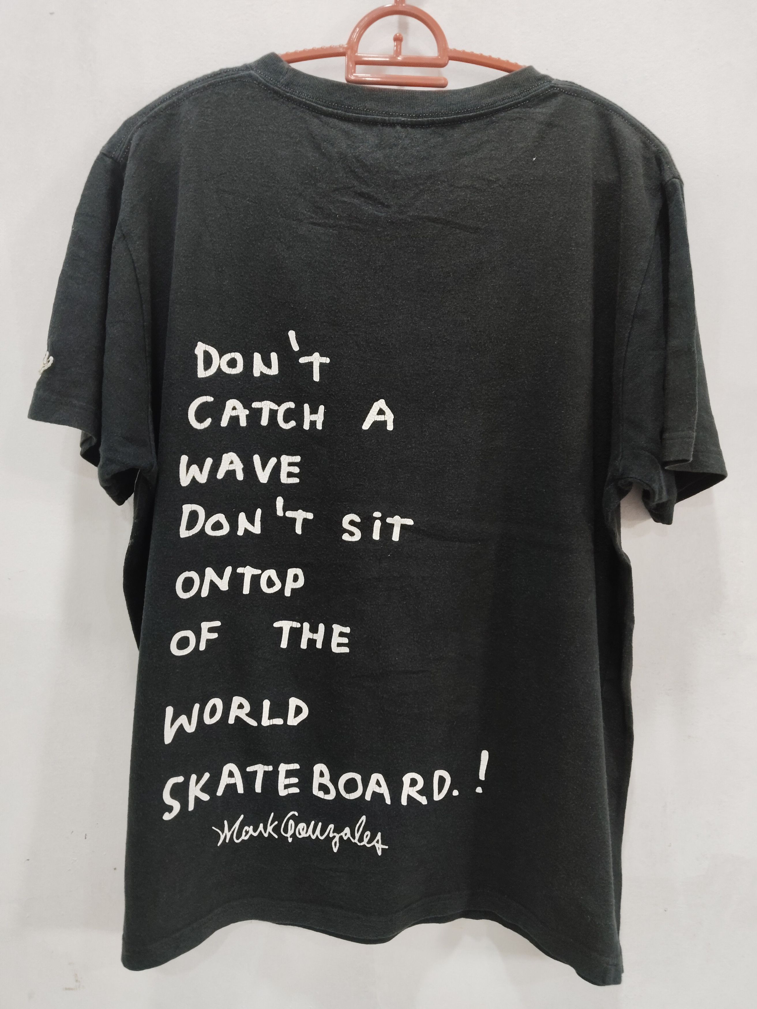 Mark McNairy × Marks & Spencer Mark Gonzales Art Wording Pocket Tshirt Size US L / EU 52-54 / 3 - 4 Thumbnail