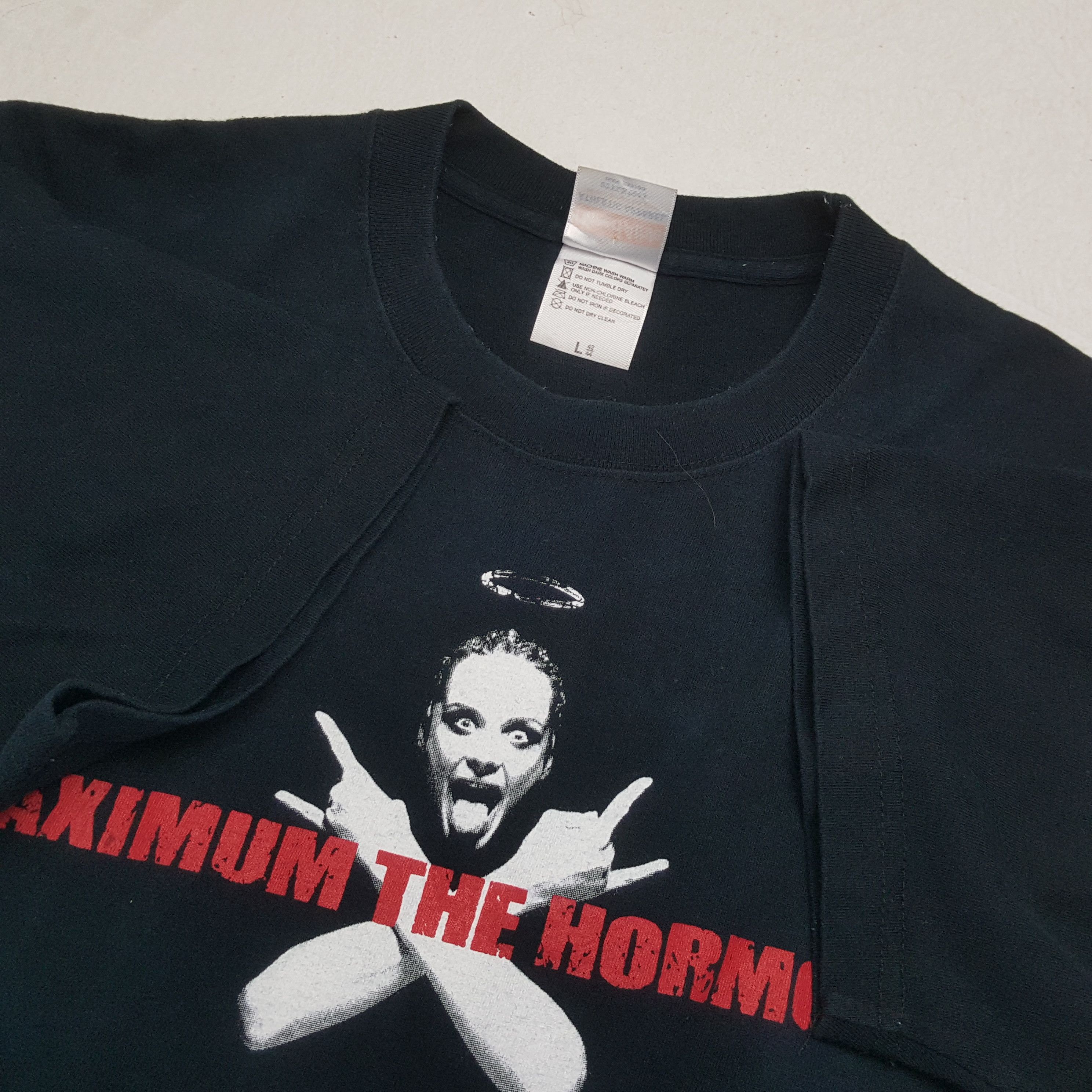 Band Tees × Vintage Vintage MAXIMUM THE HORMONE Japan Heavy Metal Band T-Shirt Size US L / EU 52-54 / 3 - 7 Thumbnail