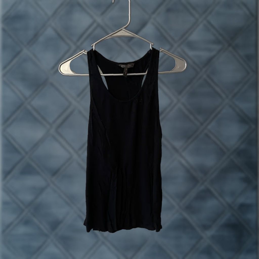 Bcbgmaxazria BCBGMAXAZRIA Knit Sleeveless Top Womens Small Black Round Neck Tank Y2K 90s Size S / US 4 / IT 40 - 1 Thumbnail