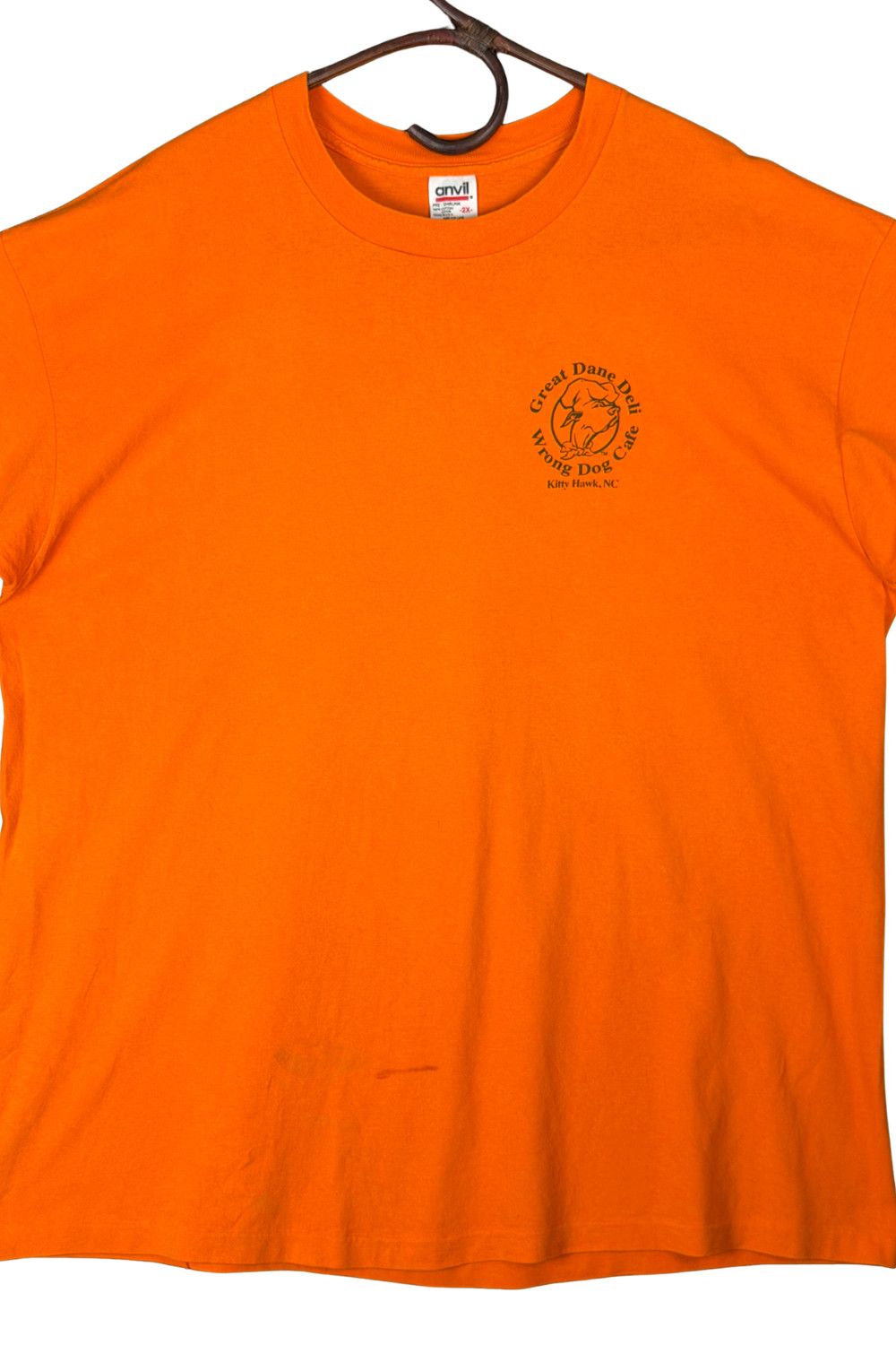 Anvil Vintage 90s Wrong Dog Cafe Great Dane Graphic Tee Dave Size US XXL / EU 58 / 5 - 4 Thumbnail