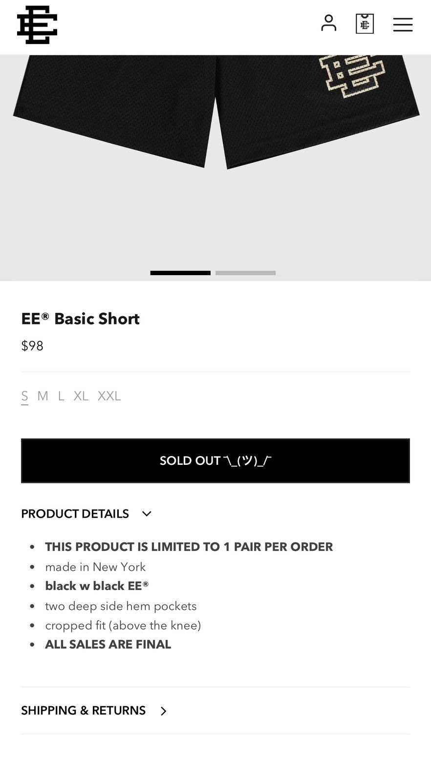 Eric Emanuel NEW Eric Emanuel Basic Short Black XL Size US 36 / EU 52 - 9 Thumbnail