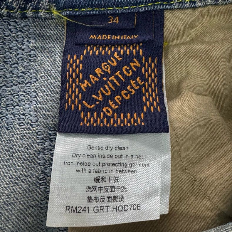 Louis Vuitton Louis Vuitton Blue checkerboard jeans 2501-Nextarrow Size US 34 / EU 50 - 4 Thumbnail