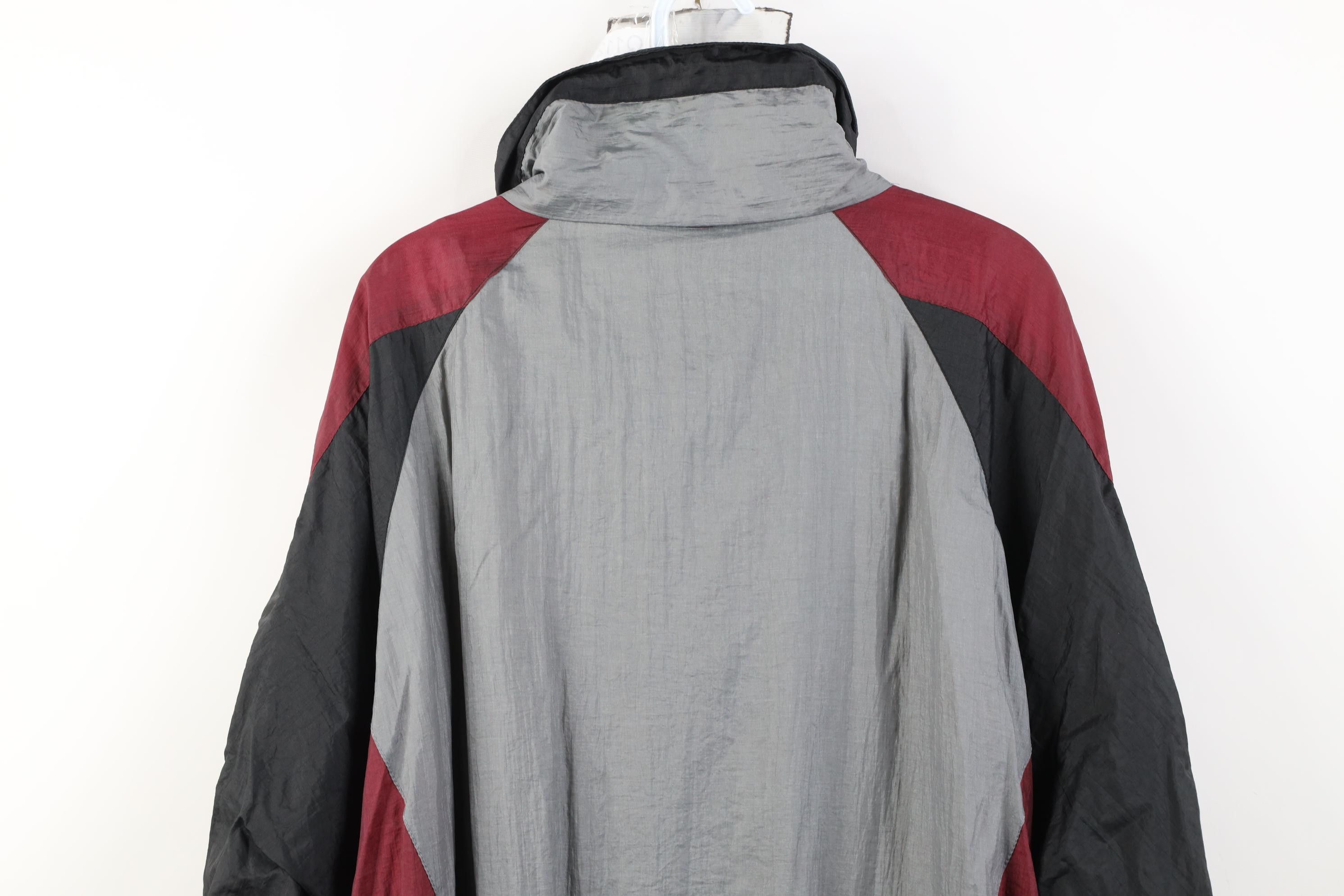 Vintage Vintage 90s Streetwear Block Lined Zip Windbreaker Jacket Size US XXL / EU 58 / 5 - 11 Thumbnail