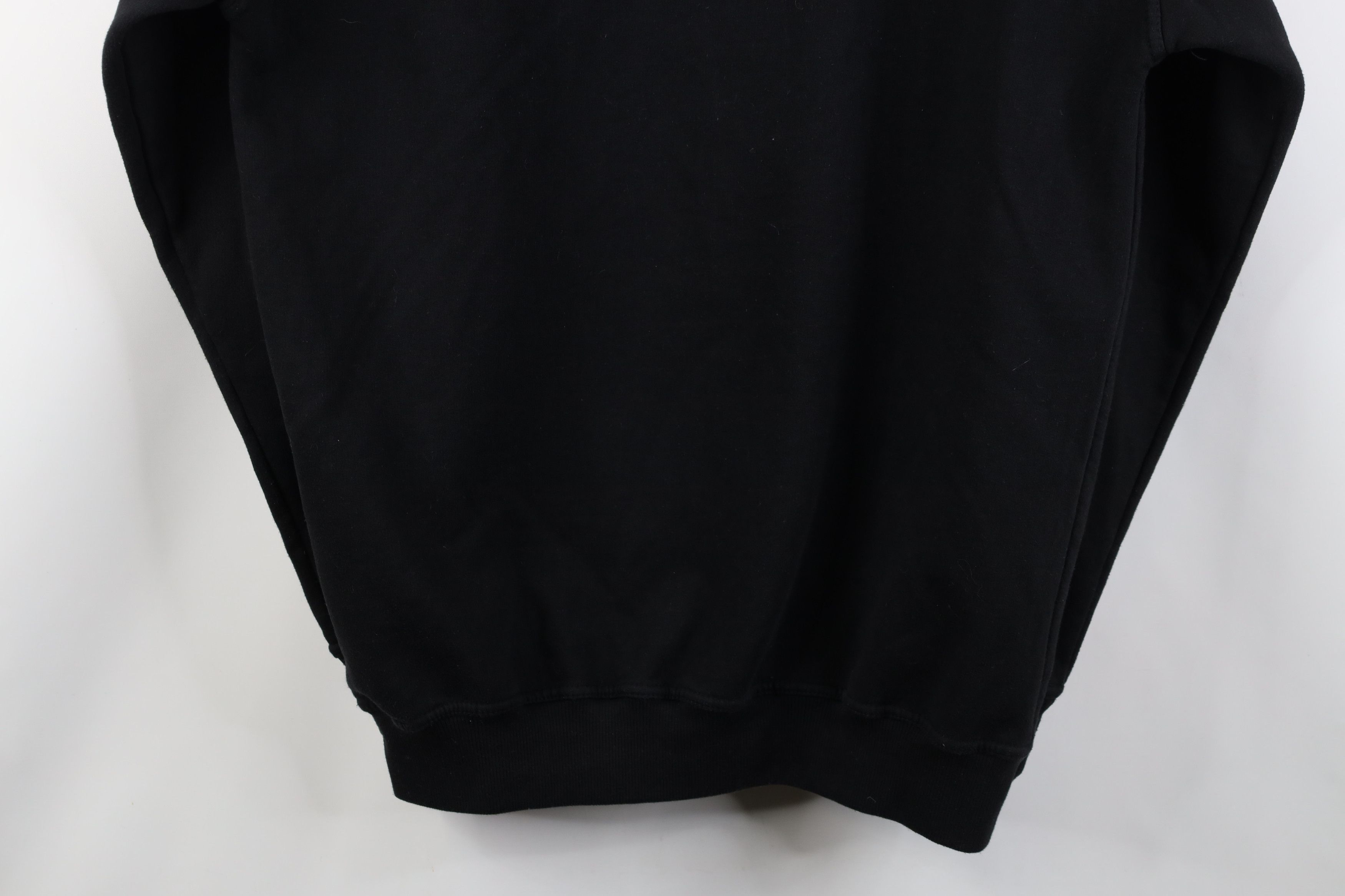 Vintage Vintage 90s Y2K Streetwear Blank Hoodie Sweatshirt Black Size US L / EU 52-54 / 3 - 15 Thumbnail