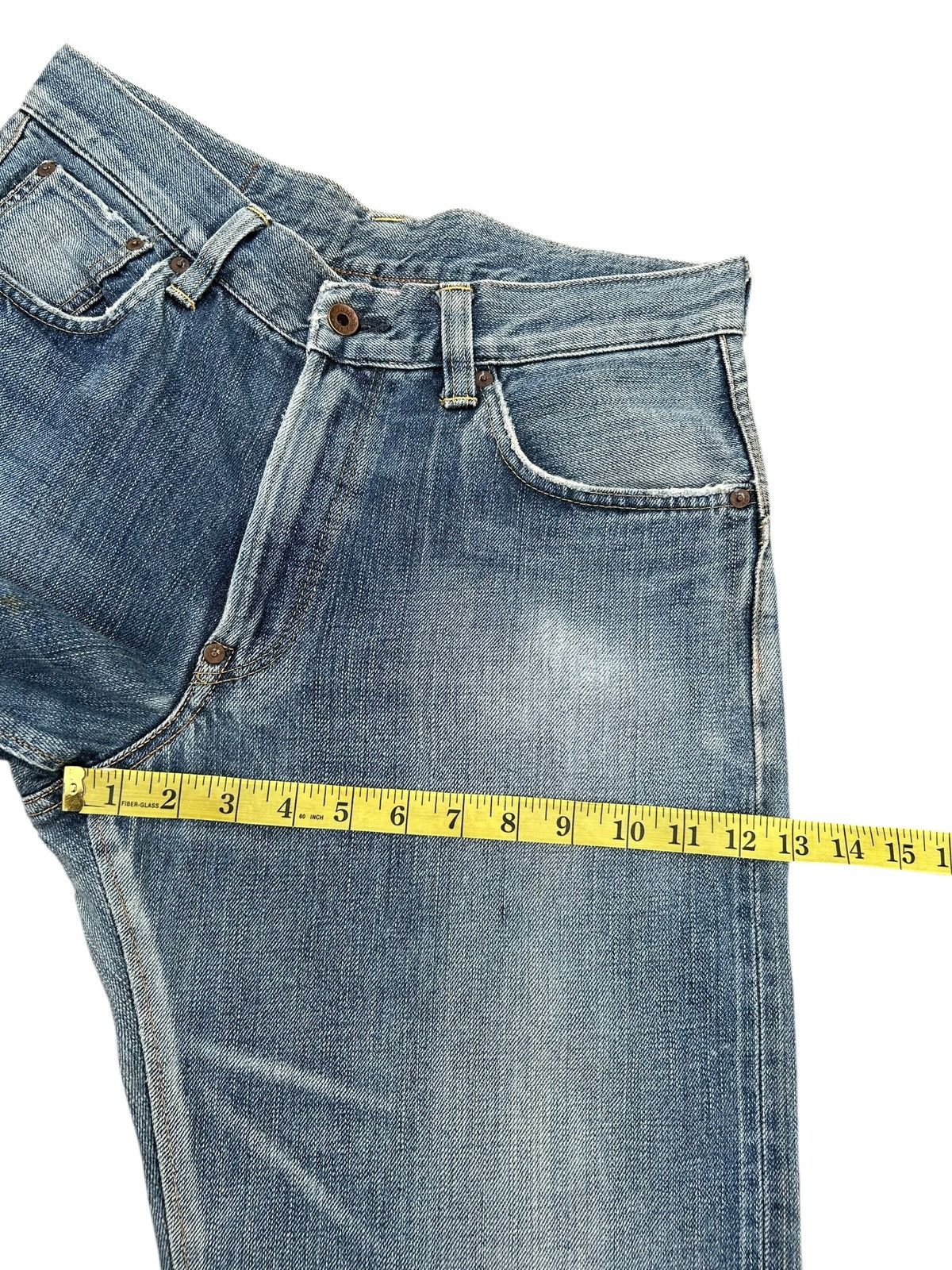 Kapital Vintage Edwin half Selvedge Distressed Denim Jeans Size US 32 / EU 48 - 17 Thumbnail