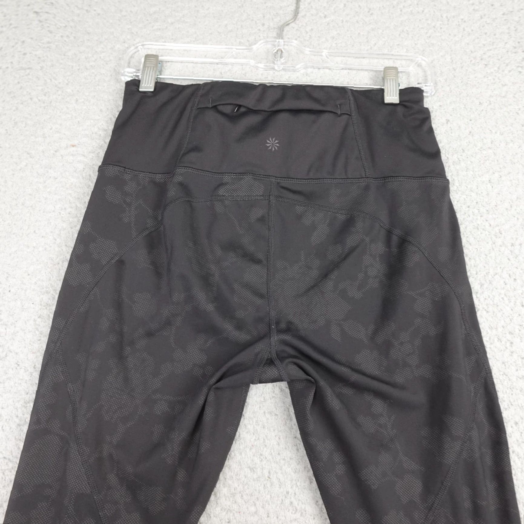 Athleta Athleta Leggings Womens M Black Floral High Rise Pocket Yoga Gym Stretch Size 32" / US 10 / IT 46 - 6 Thumbnail