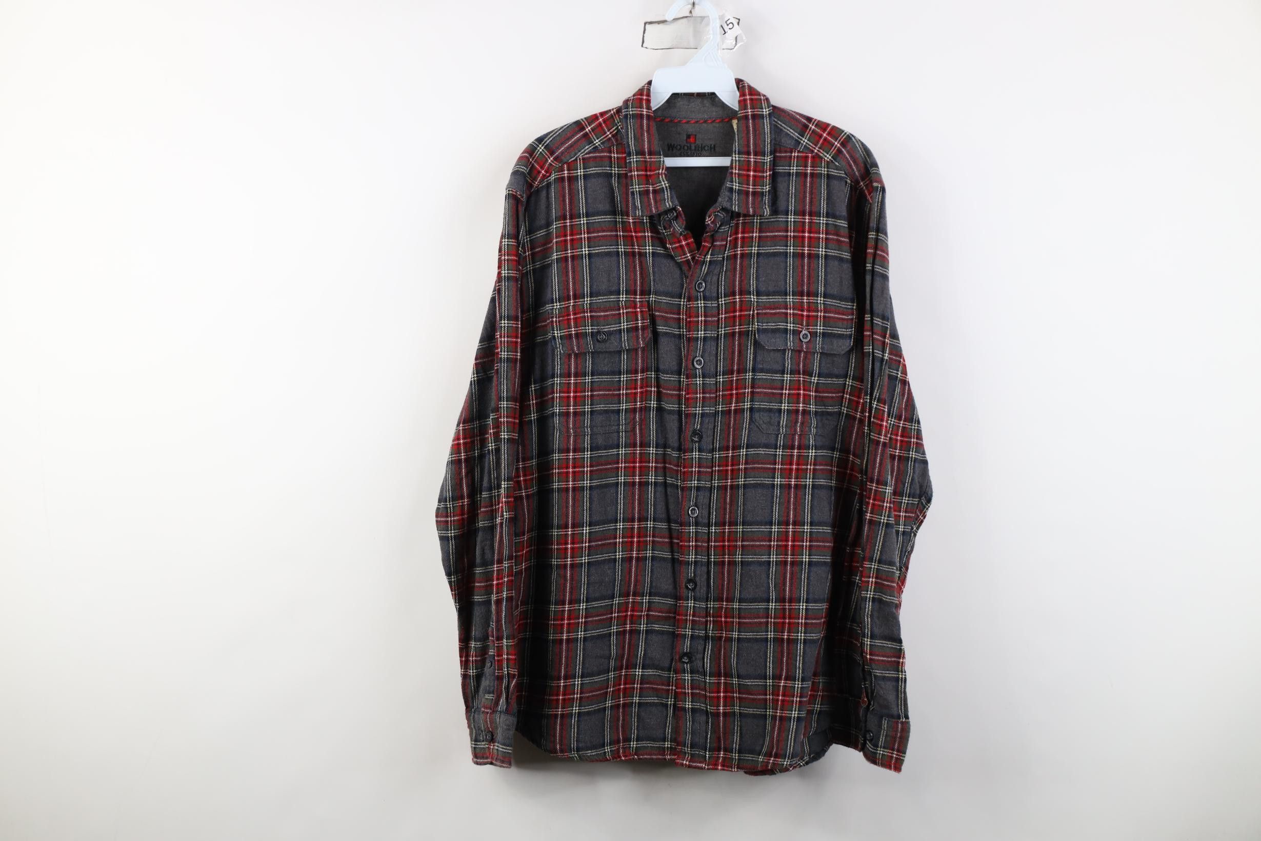 Woolrich Woolen Mills Vintage Y2K Woolrich Collared Button Shirt Plaid Cotton Size US XL / EU 56 / 4 - 1 Thumbnail