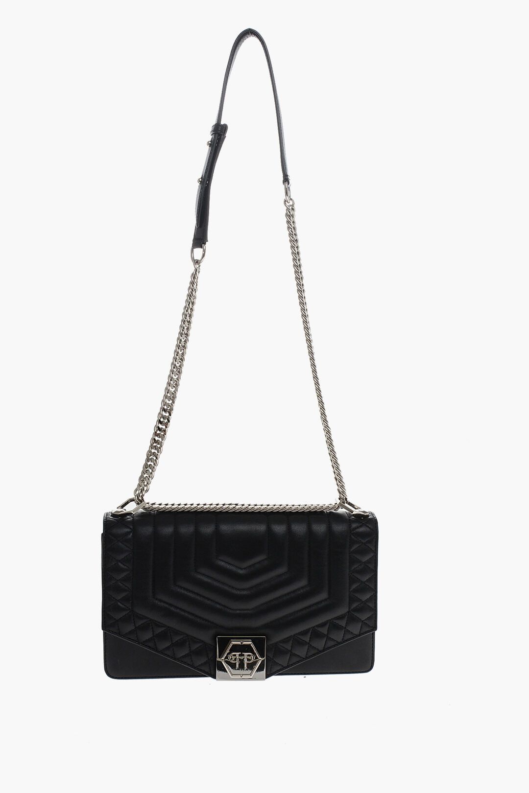 Philipp Plein og1mm0824 Size: OS / Leather Bag With Chain Shoulder Strap Size ONE SIZE - 1 Thumbnail