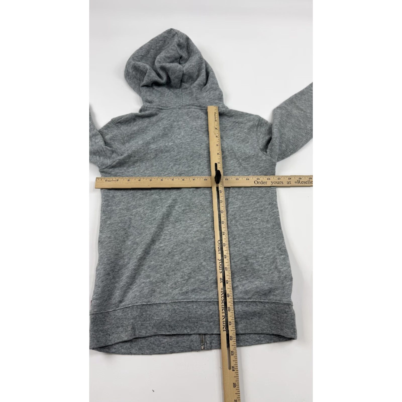 Levi's VINTAGE Levi's Hoodie Womens XS Gray Heather Full Zip Spell Out Logo Sweatshirt Jacket Size XS / US 0-2 / IT 36-38 - 7 Thumbnail