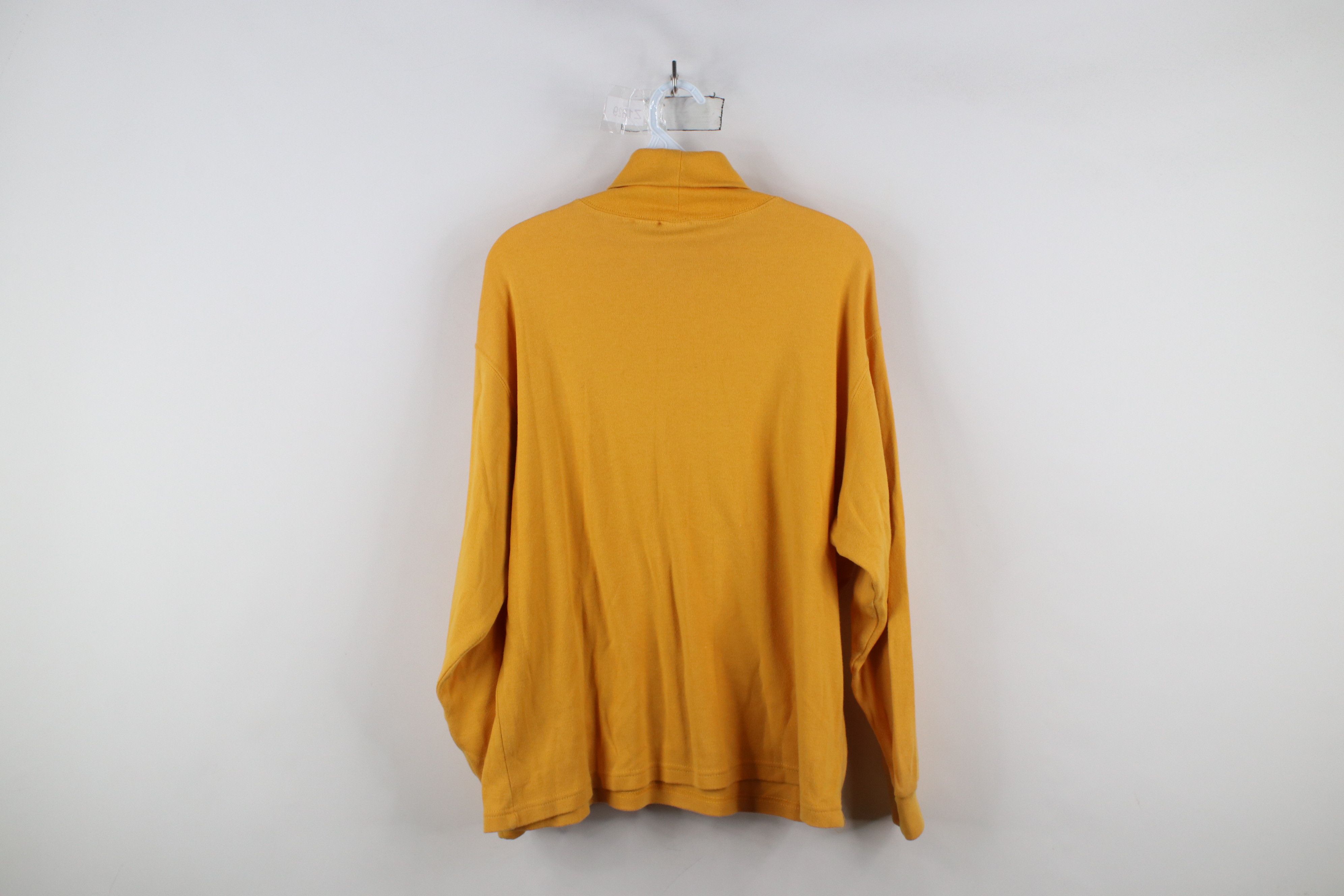 Vintage Vintage 90s Streetwear Blank Turtleneck T-Shirt Yellow Size XL / US 12-14 / IT 48-50 - 8 Thumbnail