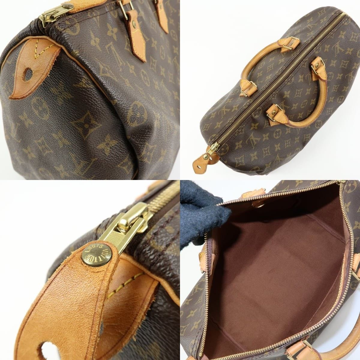 Louis Vuitton Louis Vuitton Monogram Speedy 35 Satchel Brown Size ONE SIZE - 6 Thumbnail