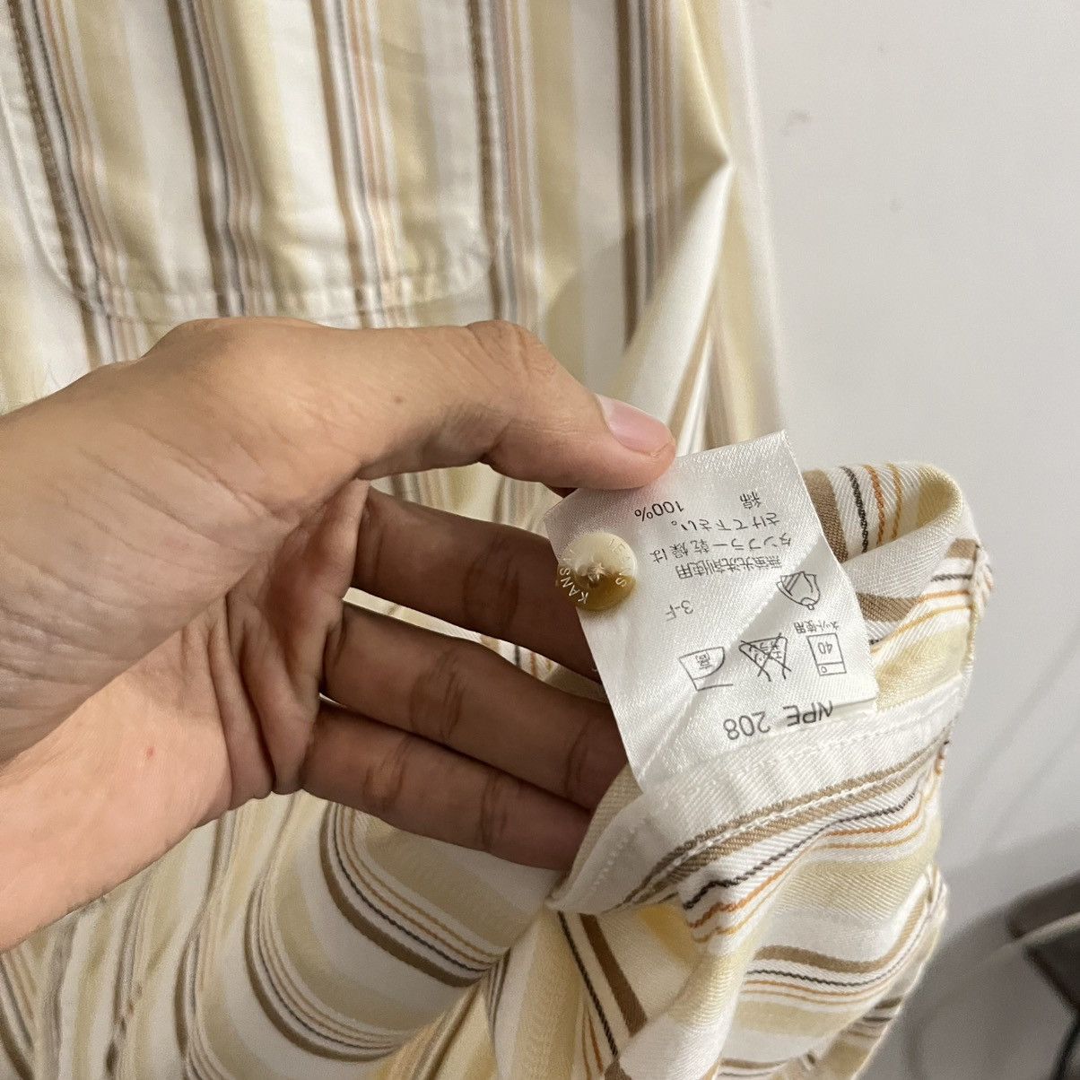 Kansai Yamamoto Kansai Jeans By Kansai Yamamoto Striped Shirt Size US XXL / EU 58 / 5 - 4 Thumbnail