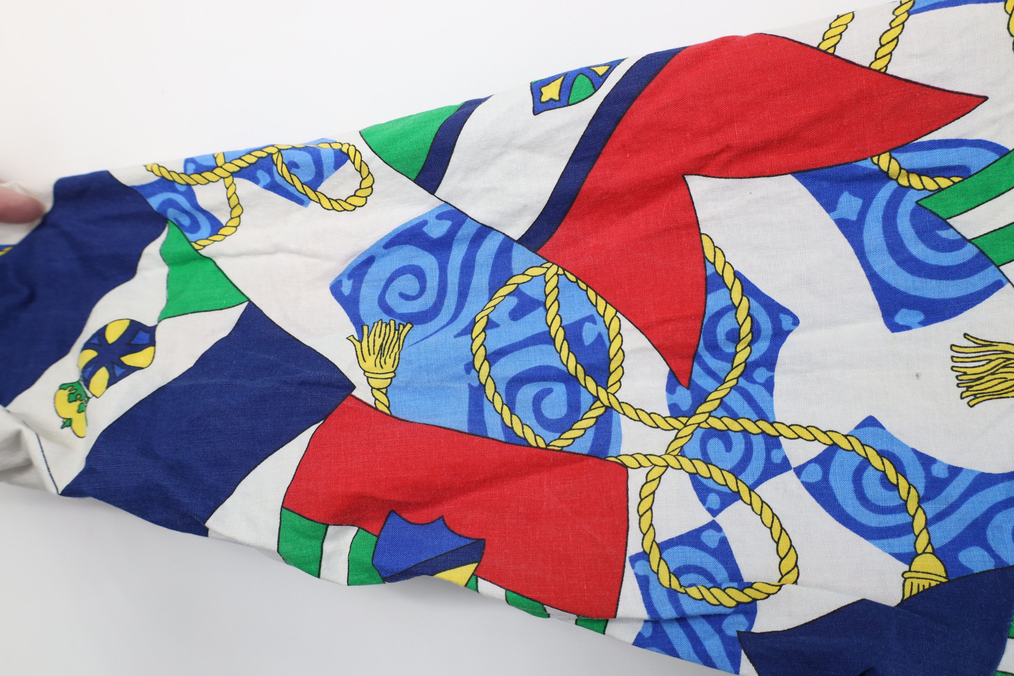Vintage AS IS Vintage 90s Streetwear Sailing Flags Bomber Jacket AOP Size L / US 10 / IT 46 - 6 Thumbnail