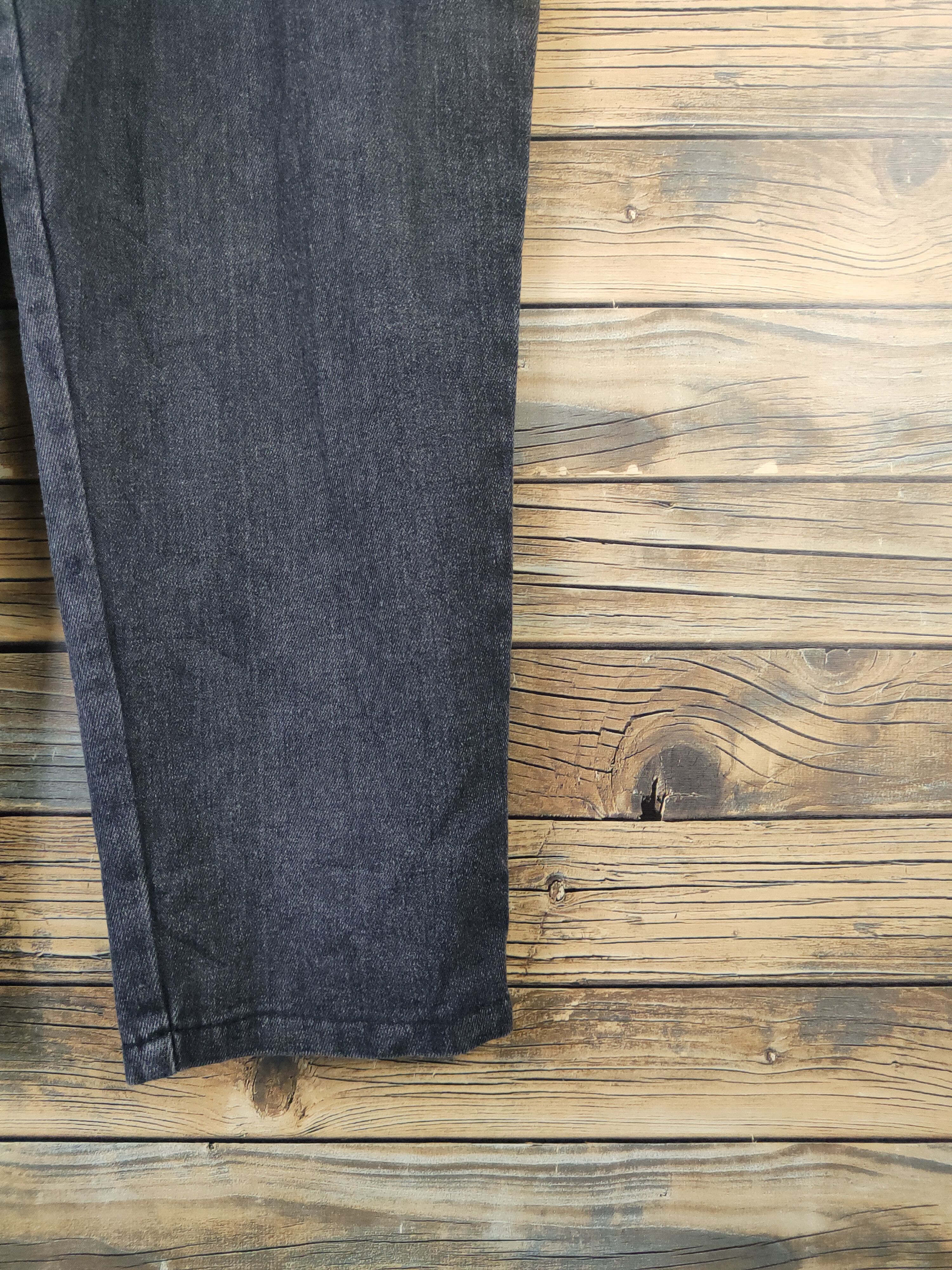 Japanese Brand × Vintage Vintage Streetwear by Japanese Brand Black Denim Jumpsuits Size 37" - 9 Thumbnail