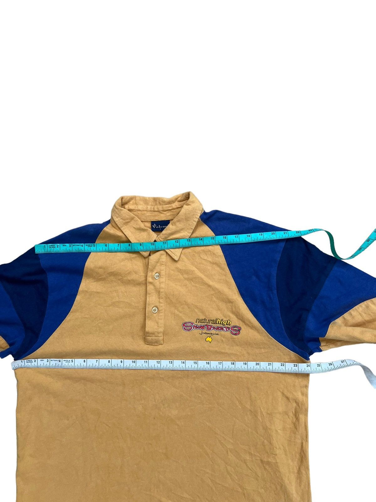 Volcom Vintage 90s Volcom Natural High Snowboards Rugby Shirt Size US L / EU 52-54 / 3 - 3 Thumbnail