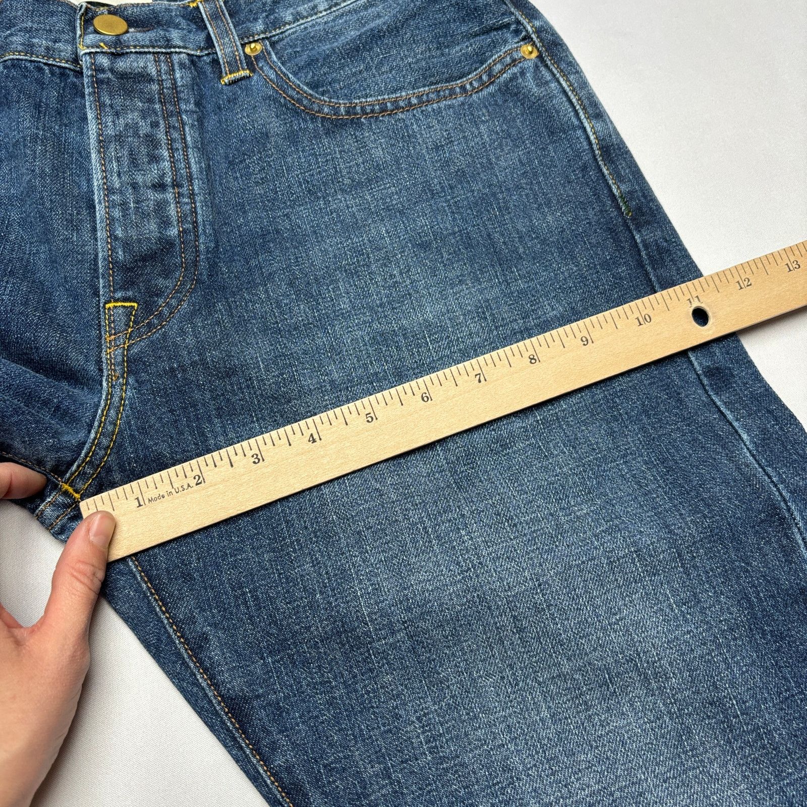 Sid Mashburn $325 Sid Mashburn Japanese Selvedge Indigo Jeans 33x30 Size US 33 - 8 Thumbnail