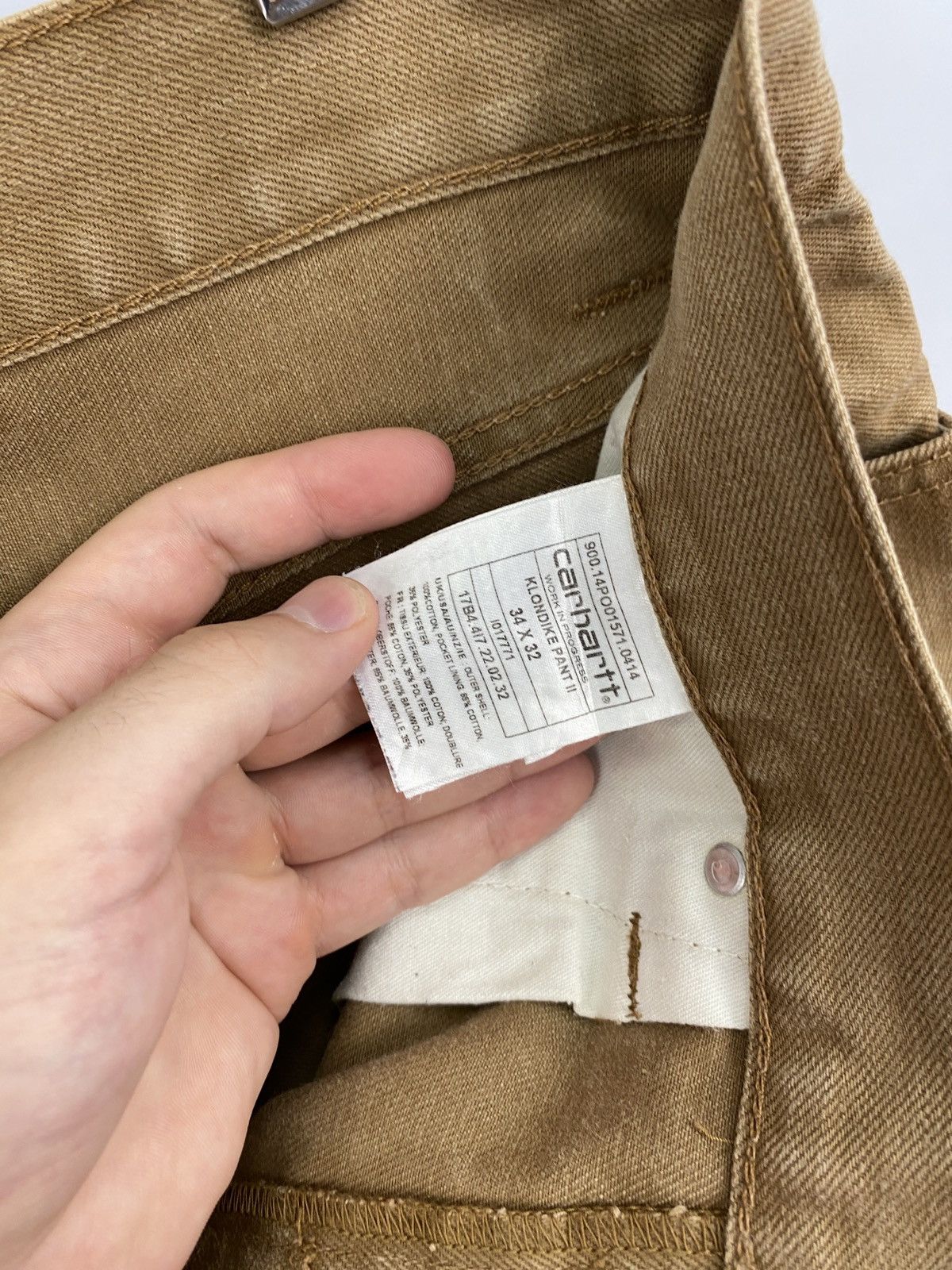 Carhartt 🇺🇸 Vintage Y2K Carhartt Brown Pants Rare Retro Hype Size US 34 / EU 50 - 7 Thumbnail