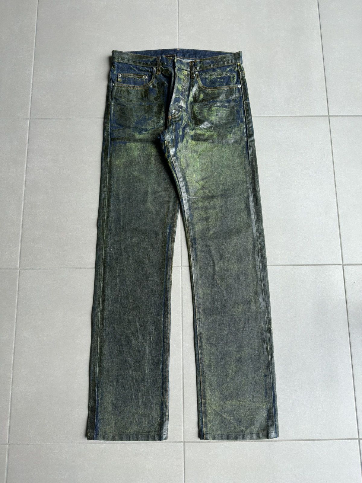 パンツ AW03\"dior homme\"clawmark denim Dior Homme AW03 sandwashed clawmark denim | Barhaine Archive