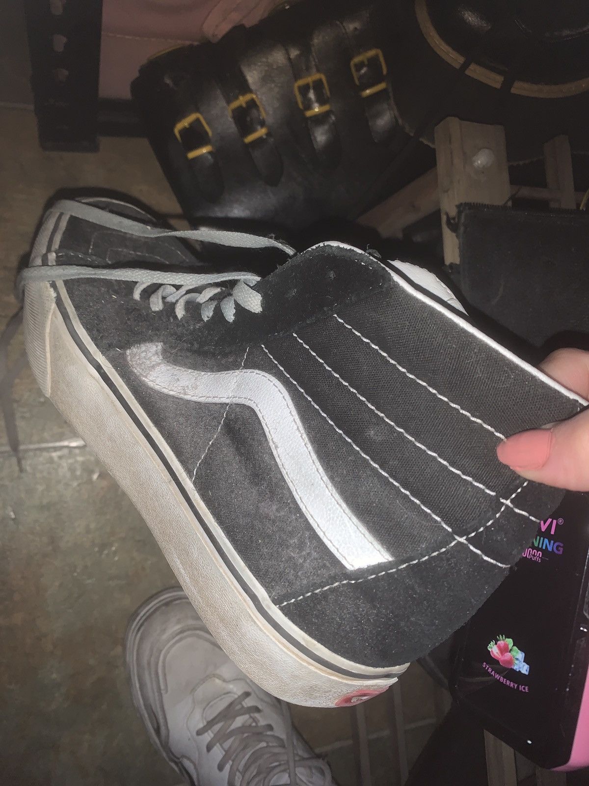 Vans × Vintage B&W HI TOP VANS SNEAKERS Size US 9 / EU 42 - 6 Thumbnail