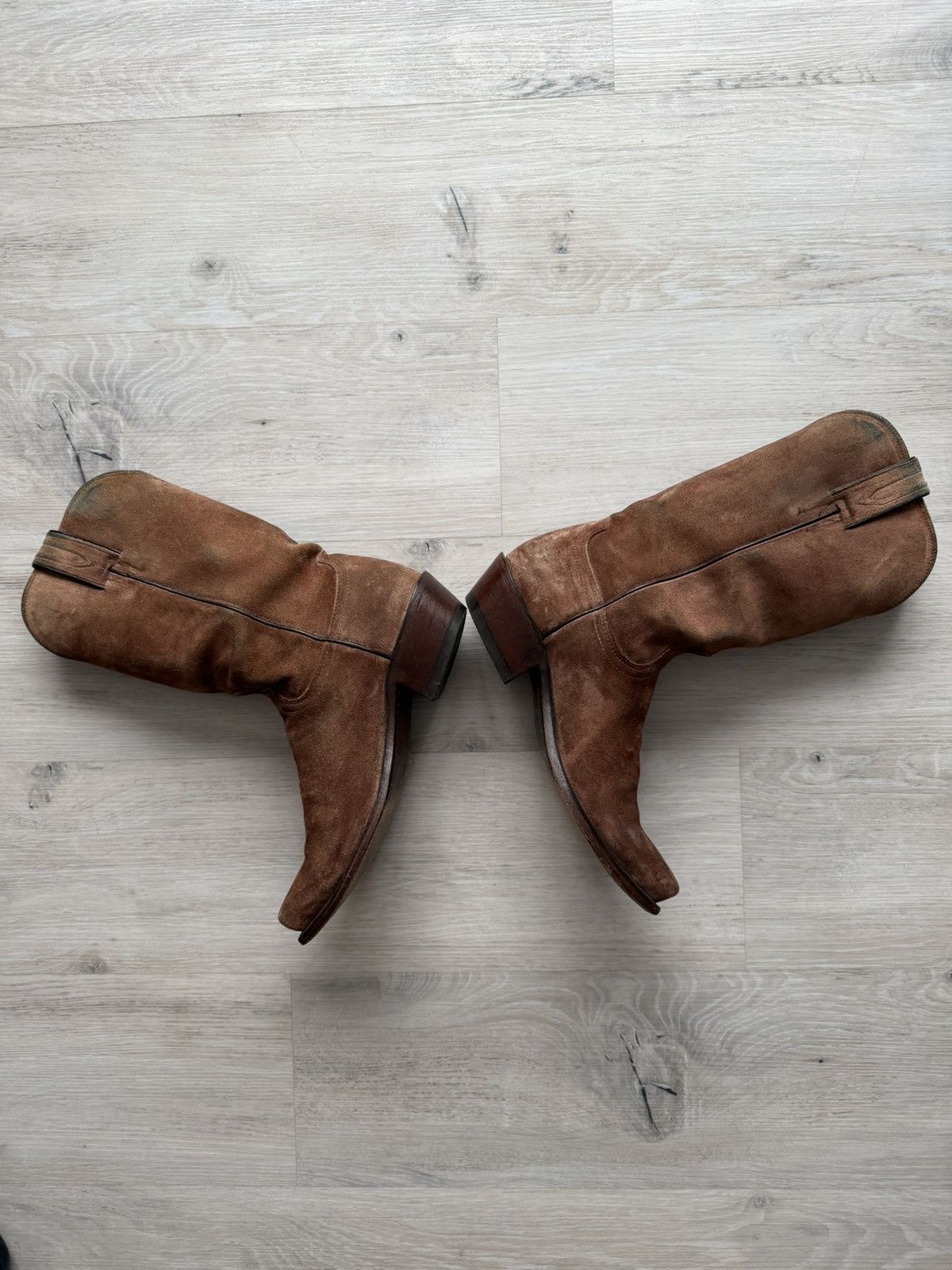 Lucchese Vintage Luchesse Brown Suede Cowboy Western Boots Size US 8 / EU 41 - 8 Thumbnail