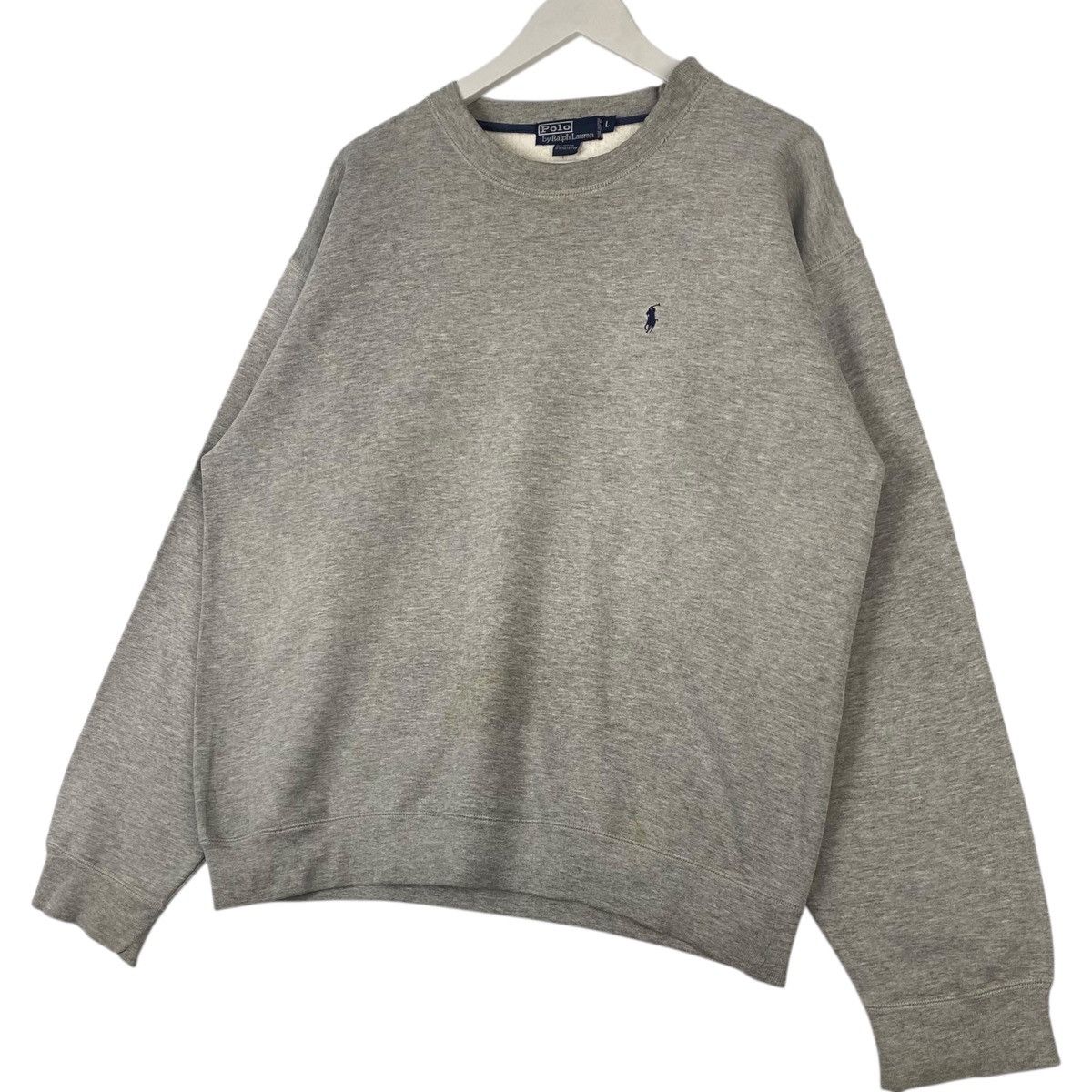 Polo Ralph Lauren Vintage Ralph Lauren Polo Gray Pullover Jumper Size L Size US L / EU 52-54 / 3 - 2 Thumbnail
