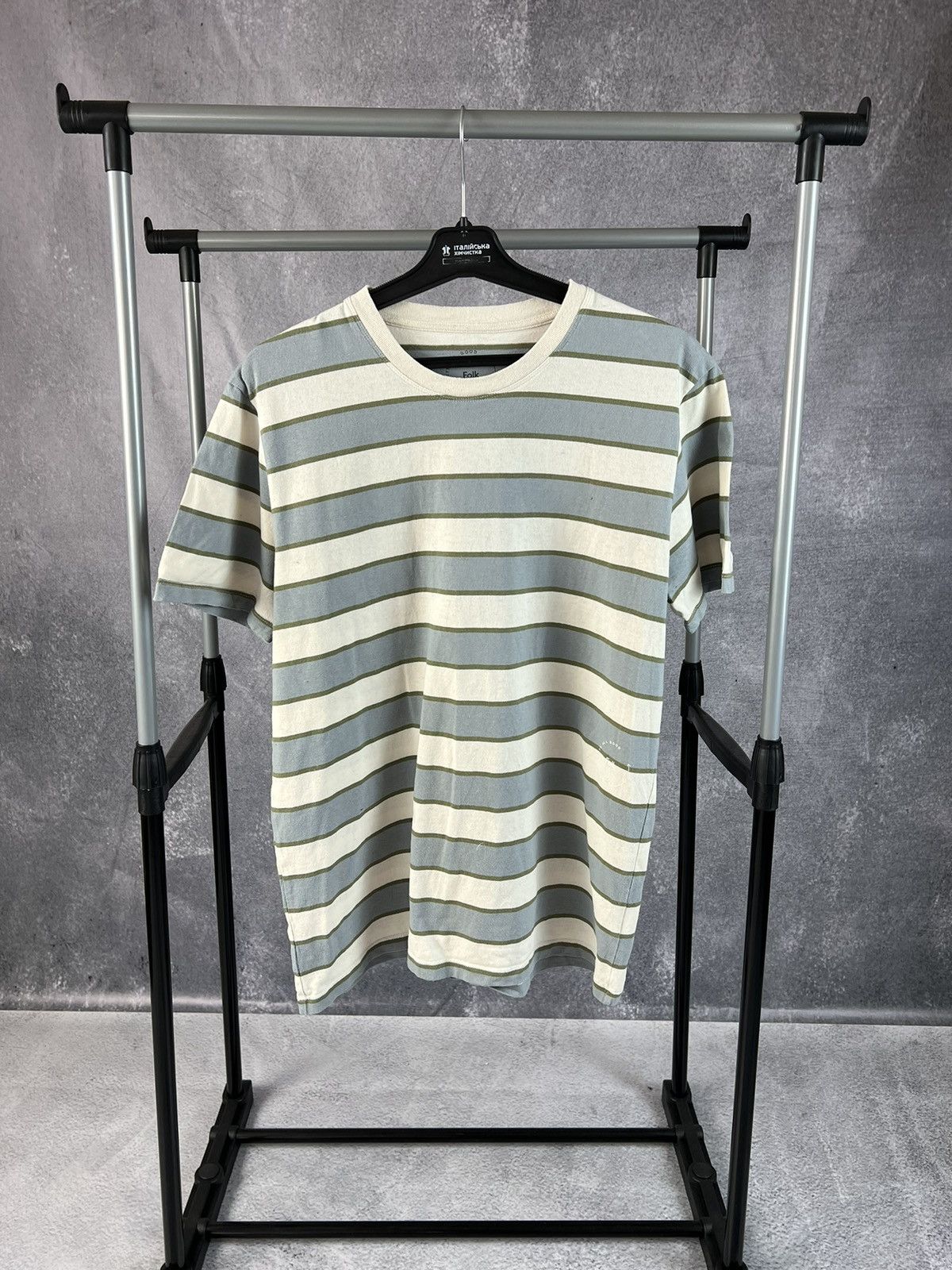 Folk Folk striped crew neck T-shirt Size US M / EU 48-50 / 2 - 1 Thumbnail