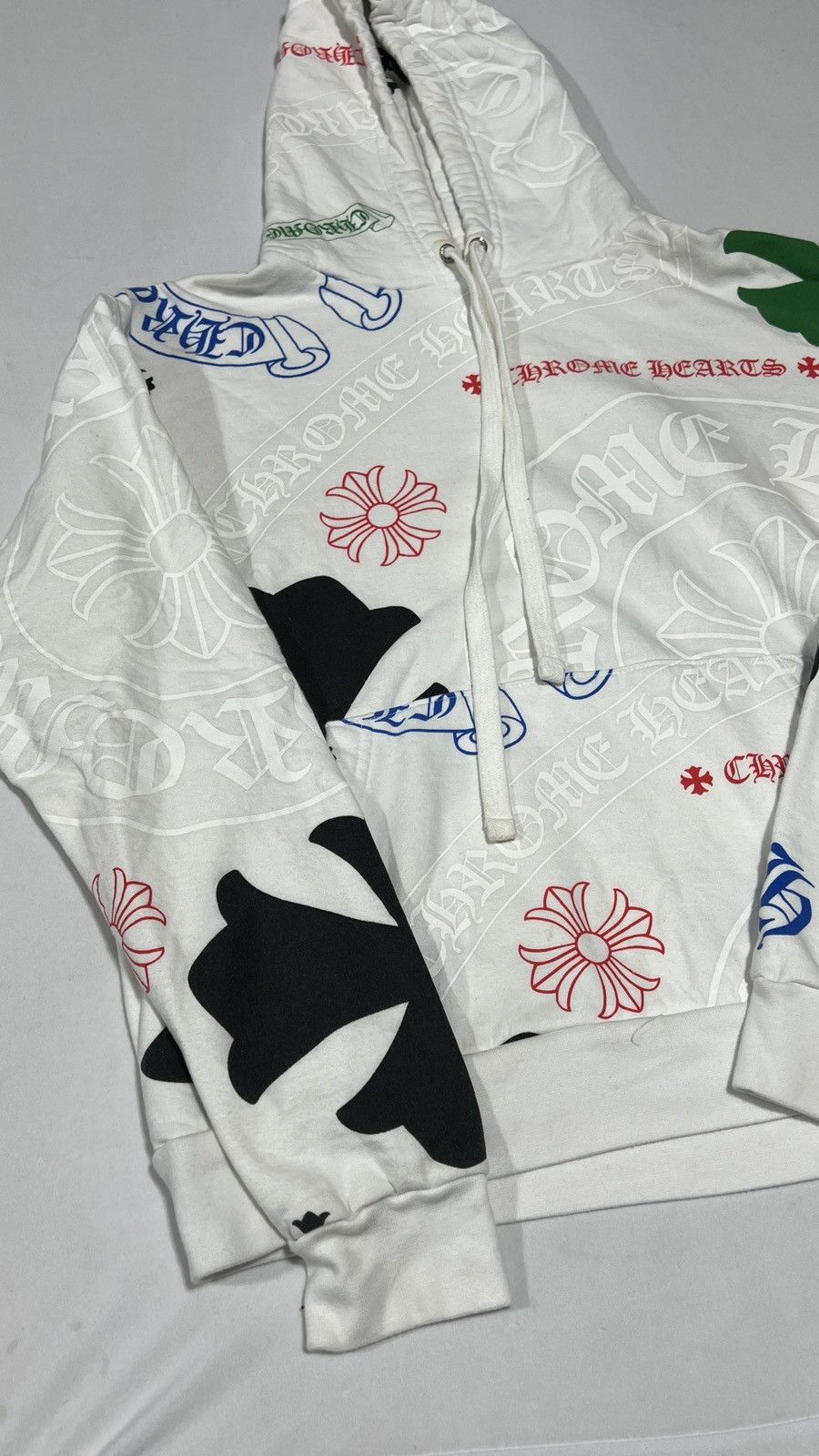 Chrome Hearts Chrome Hearts Stencil White Hoodie Size US XS / EU 42 / 0 - 2 Thumbnail