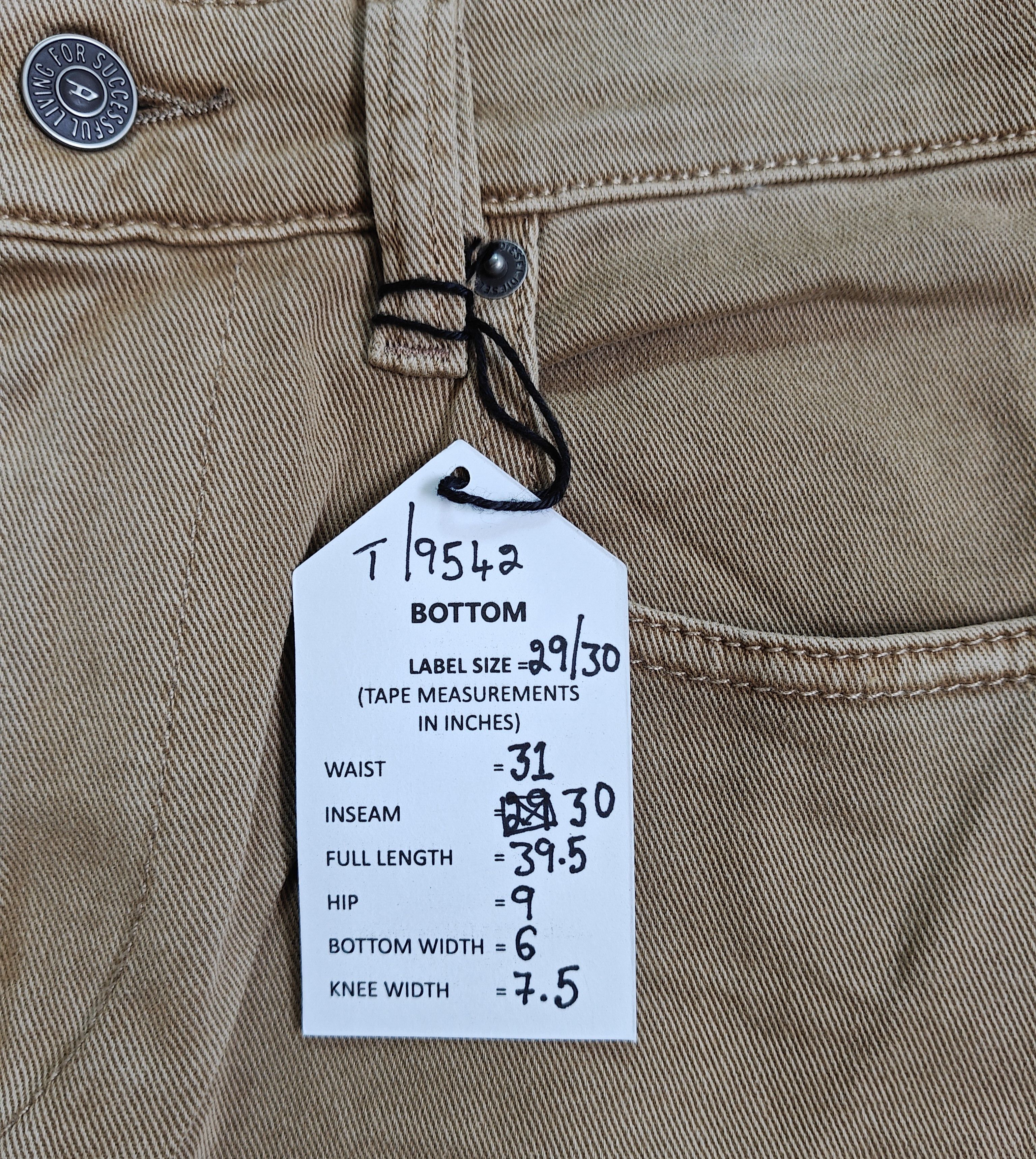 Diesel Diesel 2019 D STRUKT 0QWTY Men's Jeans Free Shipping T/ 9542 Size US 29 - 11 Thumbnail