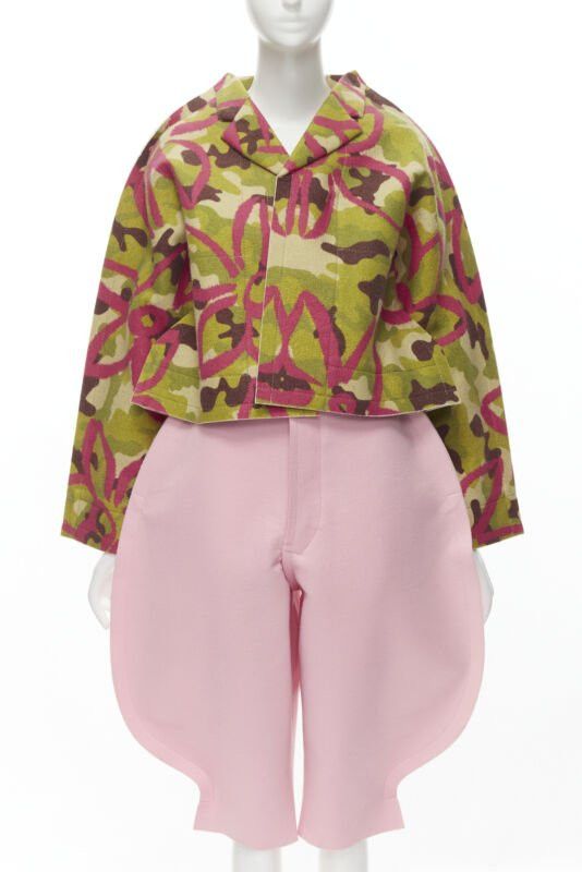 Comme des Garcons rare COMME DES GARCONS 2012 Runway 2D Flat Packed Doll green camo pink set S Size 27" / US 4 / IT 40 - 1 Thumbnail