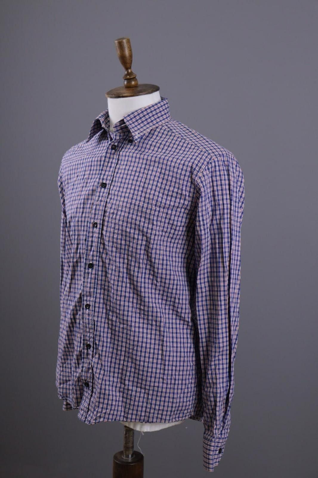 Eton Eton Slim Blue Check Luxury Button Down Shirt Size 41 / 16 Size US M / EU 48-50 / 2 - 7 Thumbnail