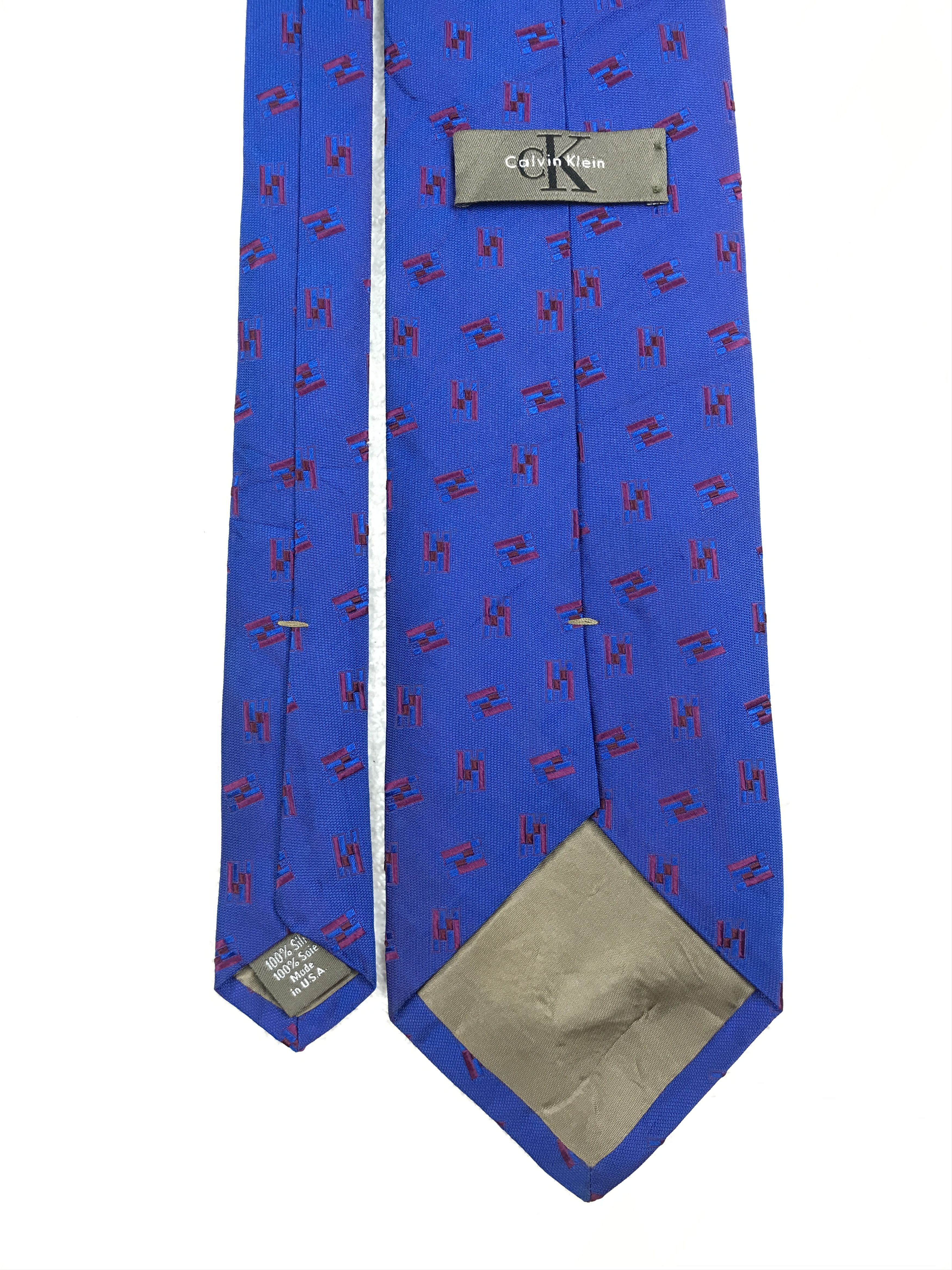 Calvin Klein × Designer × Vintage Vintage Calvin Klein Silk Necktie Size ONE SIZE - 4 Thumbnail