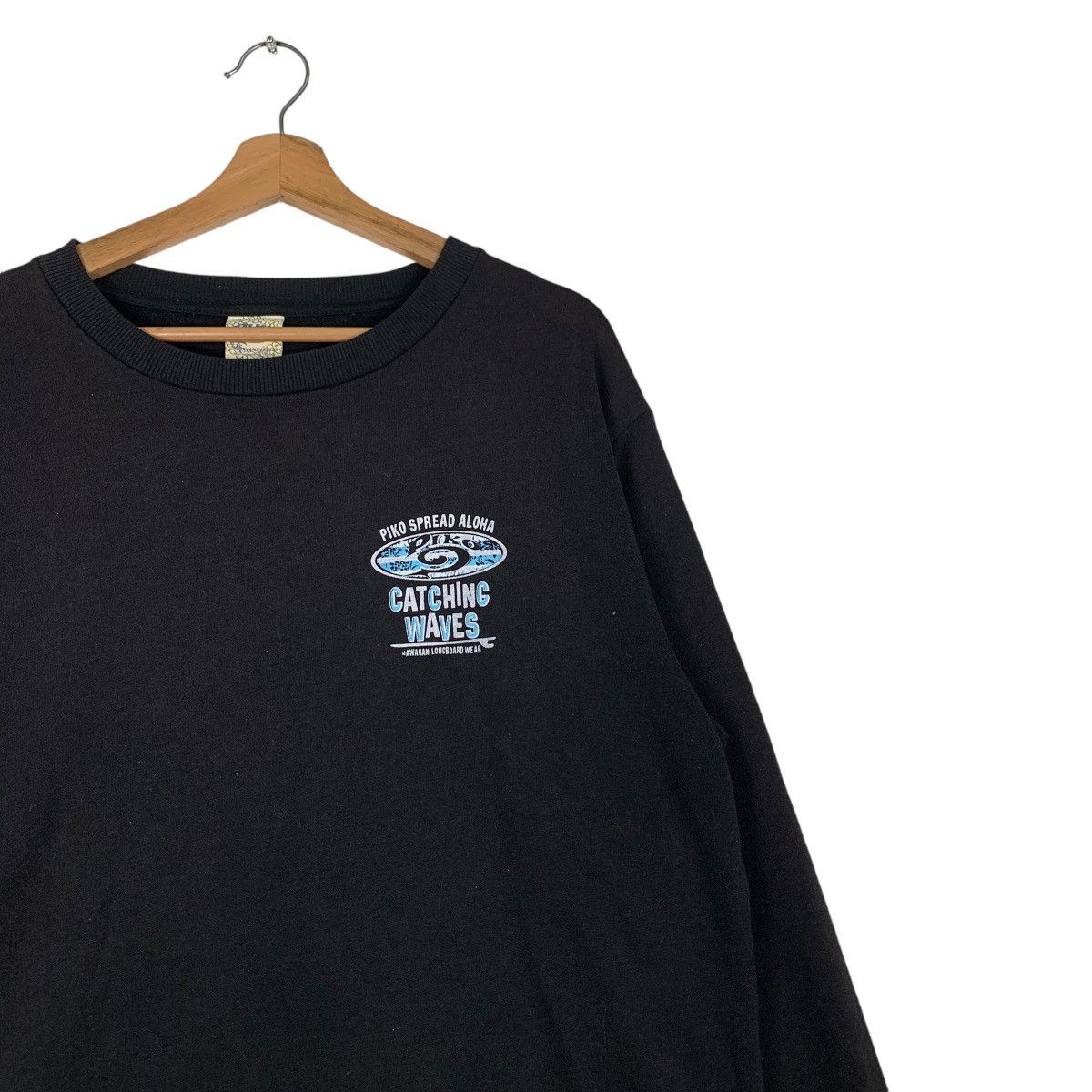 Japanese Brand PIKO Hawaiian Caching Wave Big Logo Sweatshirt #1271-C57 Size US XL / EU 56 / 4 - 8 Thumbnail
