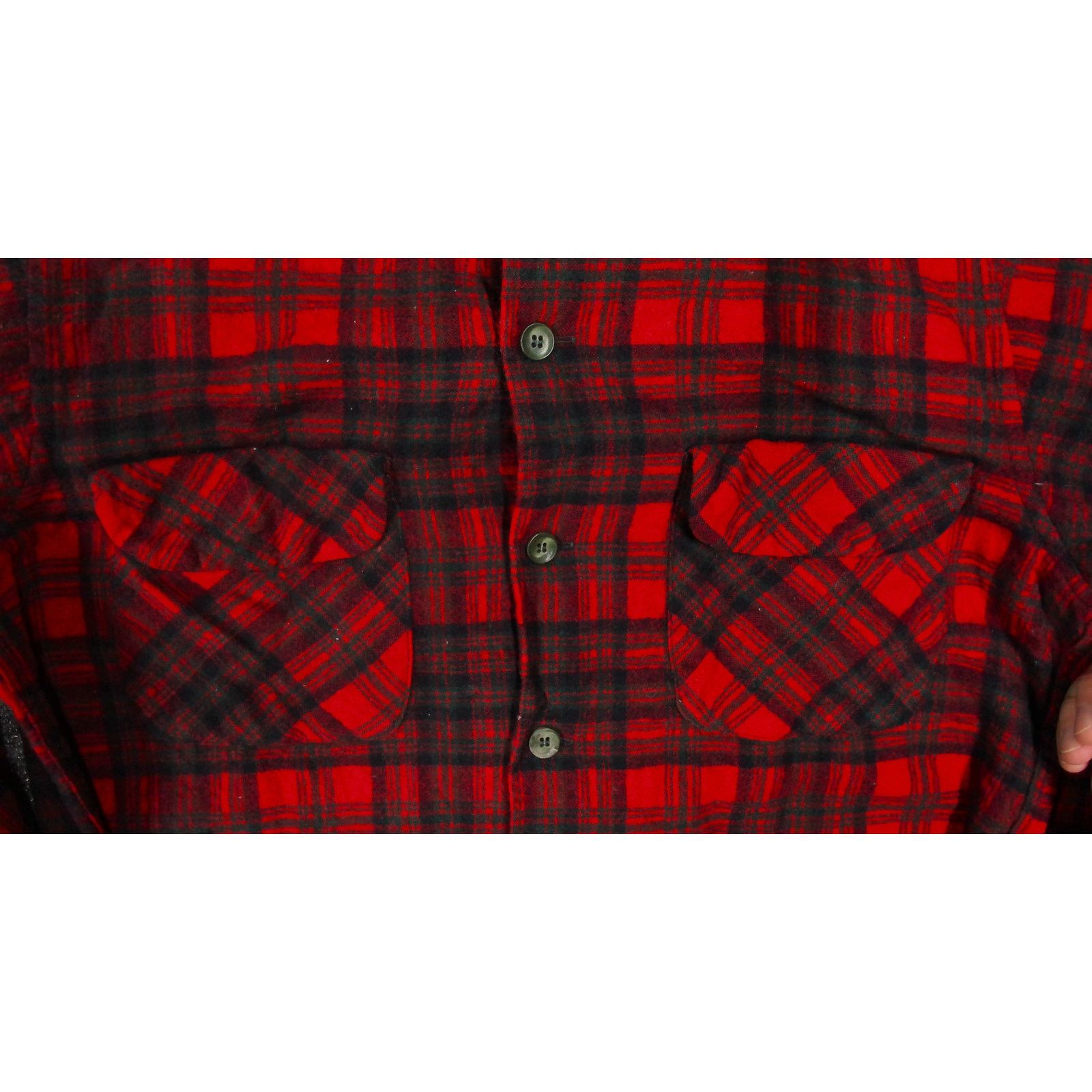 Pendleton Pendleton 1960s Boxy Cropped Wool Flannel Shacket Size L / US 10 / IT 46 - 10 Thumbnail