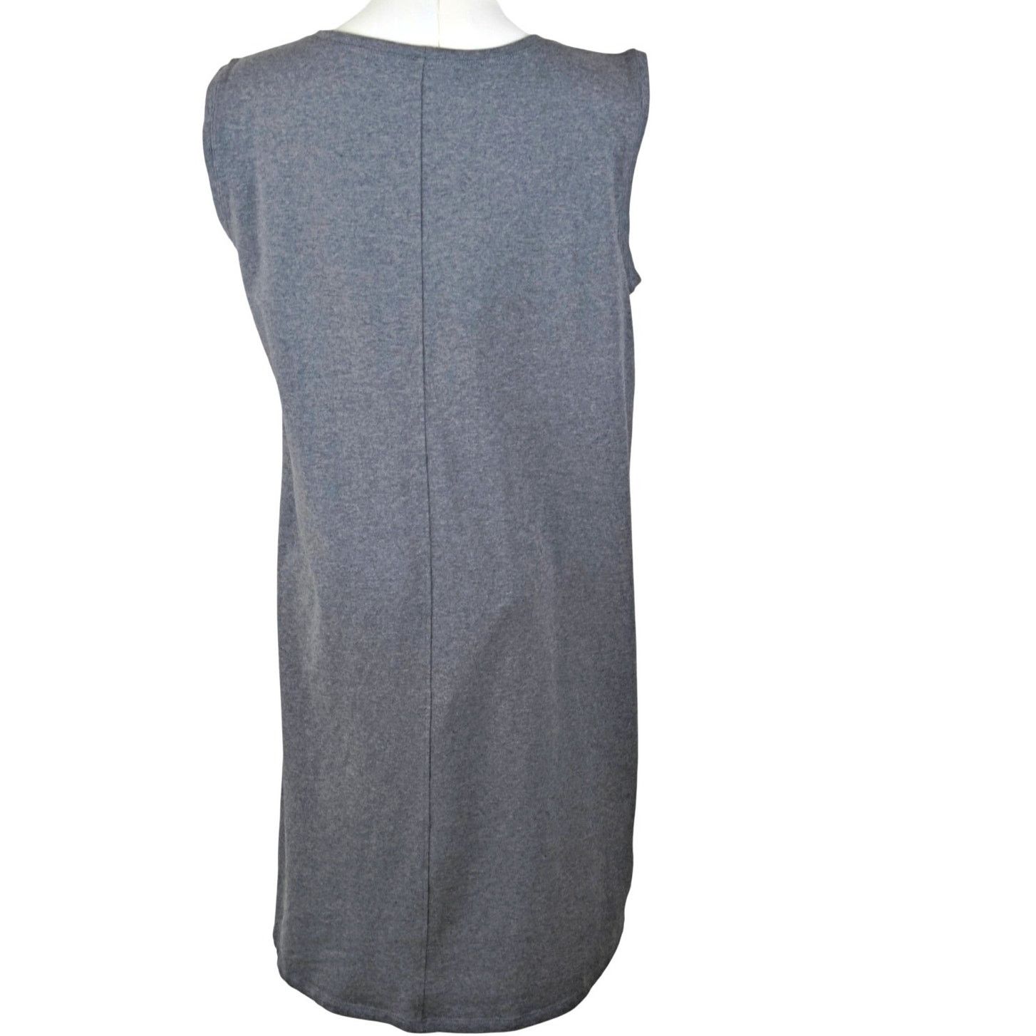 Eileen Fisher Eileen Fisher Organic Cotton Jersey Lantern Dress Moon Grey Size L / US 10 / IT 46 - 4 Thumbnail