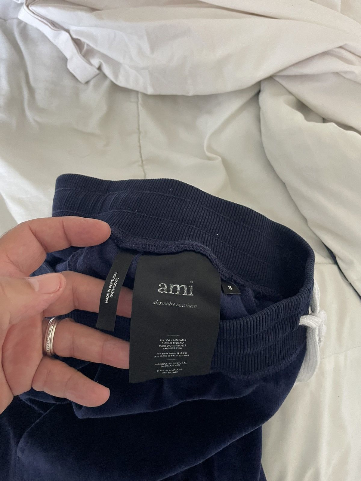 AMI Velour Cropped Drawstring joggers Size US 28 / EU 44 - 10 Thumbnail