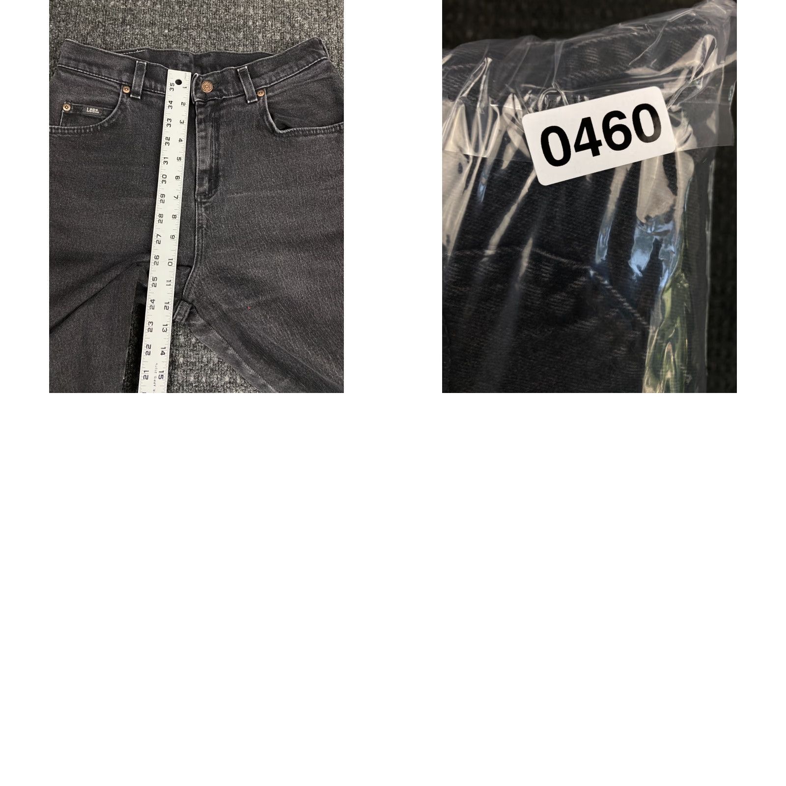 Lee VINTAGE Lee Original Jeans High Waisted Faded Black Size 10 30 x 31 Womens Jeans Retro Logo Hipster 90s Womens Lee Jeans Regular Rise Size 32" / US 10 / IT 46 - 8 Thumbnail