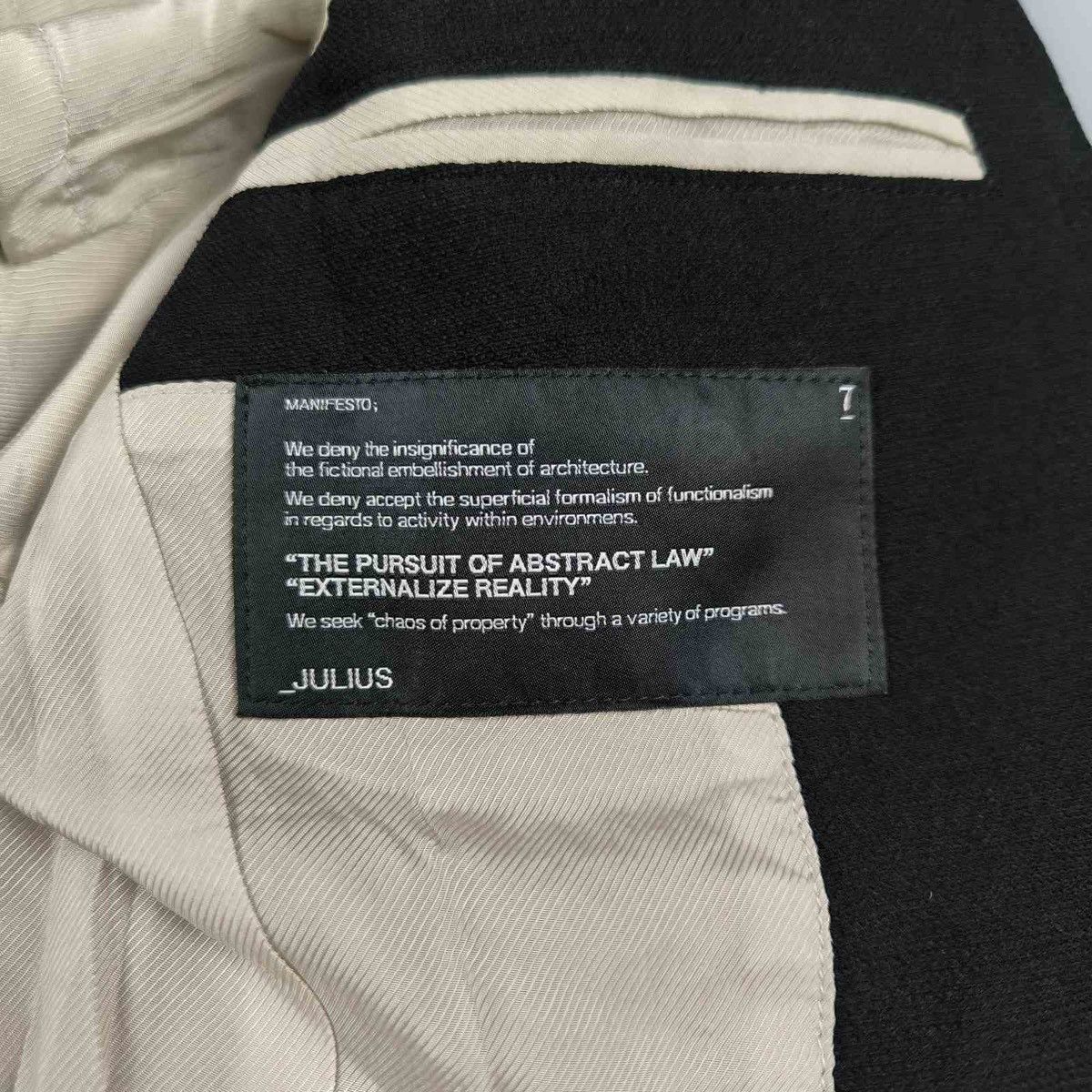 Julius Julius 7 SS2013 Collection “Vandalism” Tailored Jacket Size 36R - 7 Thumbnail