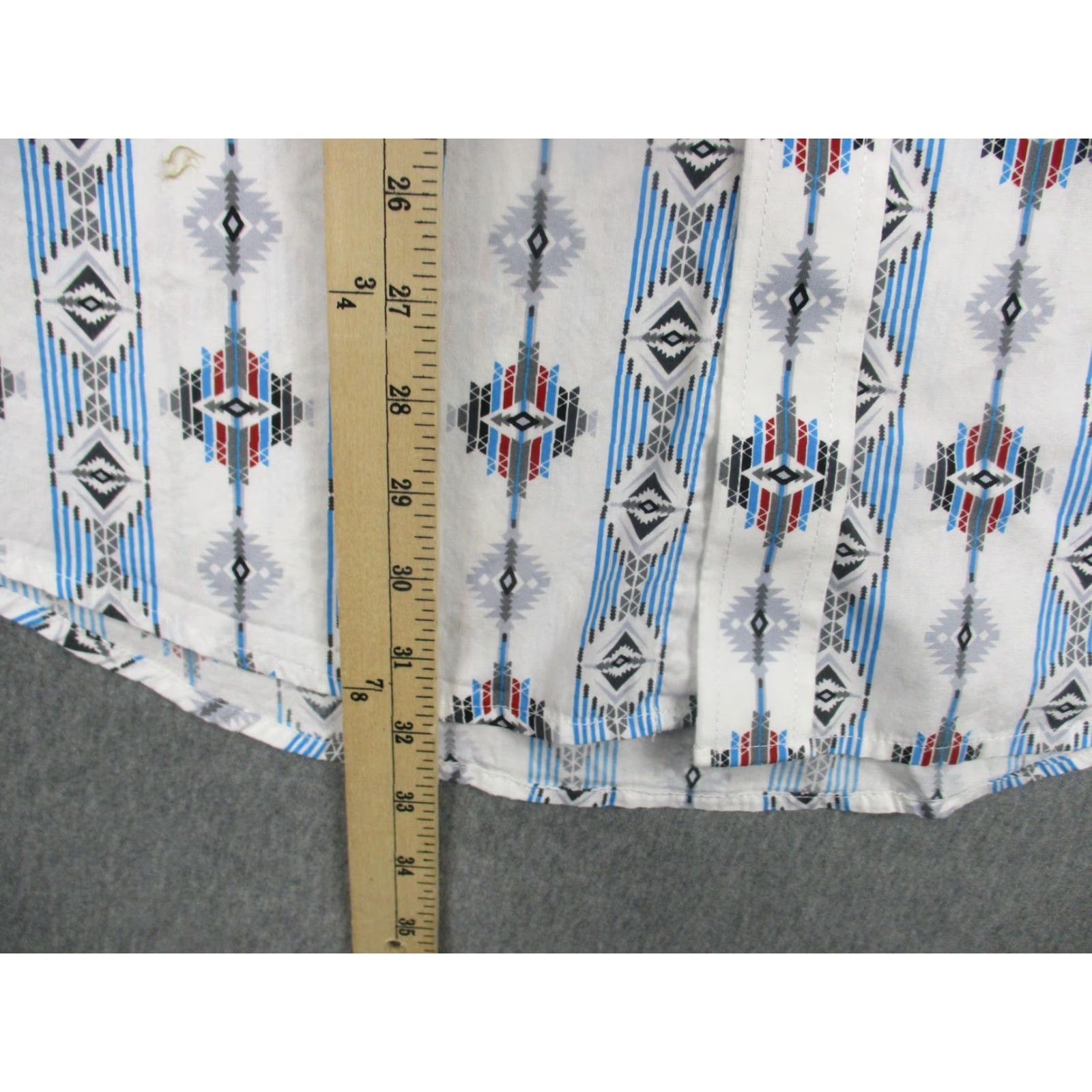Vintage VINTAGE Panhandle Shirt Men XL Blue Aztec Western Pearl Snap Short Sleeve Size US XL / EU 56 / 4 - 6 Thumbnail
