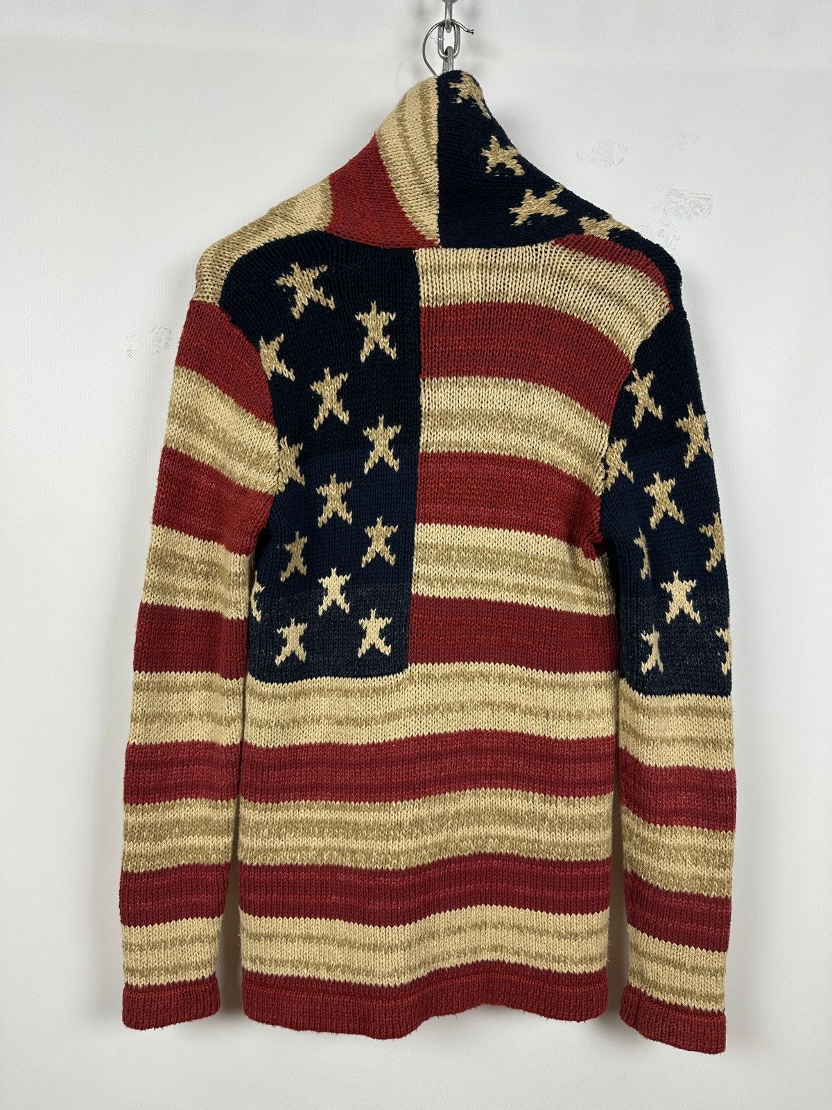 Denim & Supply Ralph Lauren Ralph Lauren Denim Supply USA Flag Knit Shawl Cardigan Size US M / EU 48-50 / 2 - 4 Thumbnail