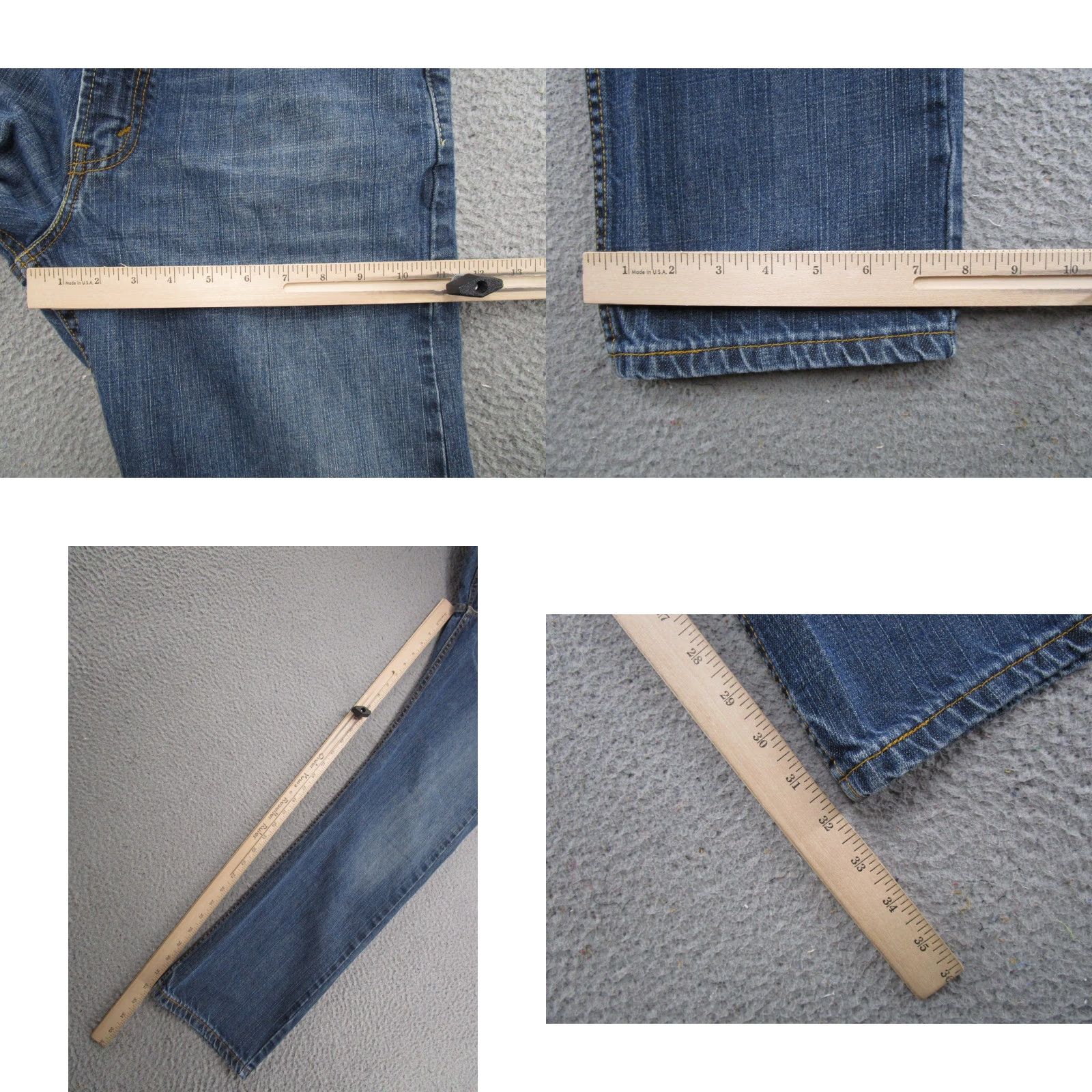 Levi's Levi's 505 Relaxed Straight Leg Blue Denim Jeans Size 32x32 Medium Wash Workwear Size US 32 / EU 48 - 8 Thumbnail